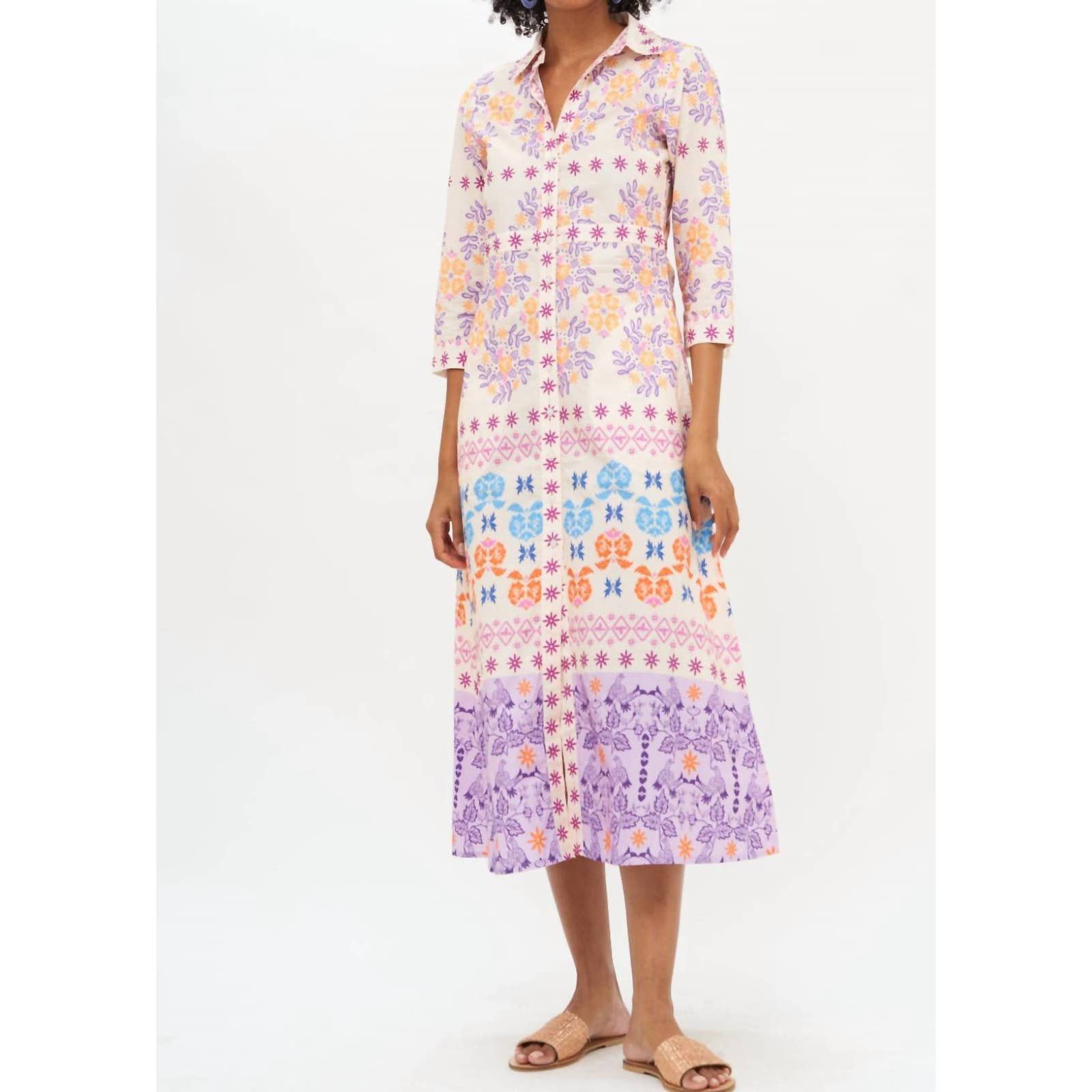 Oliphant Shirt Dress Maxi Dress In Lilac Paradiso | Grailed