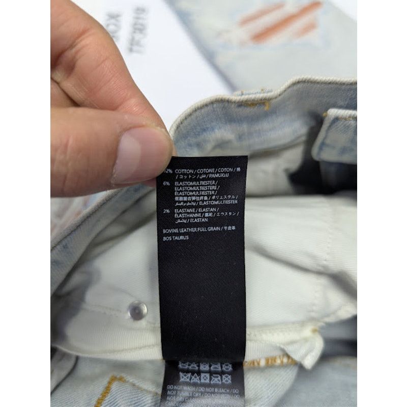Amiri o1rshd1 MX1 Suede Denim Jeans in Medium Indigo Size US 32 / EU 48 - 20 Thumbnail