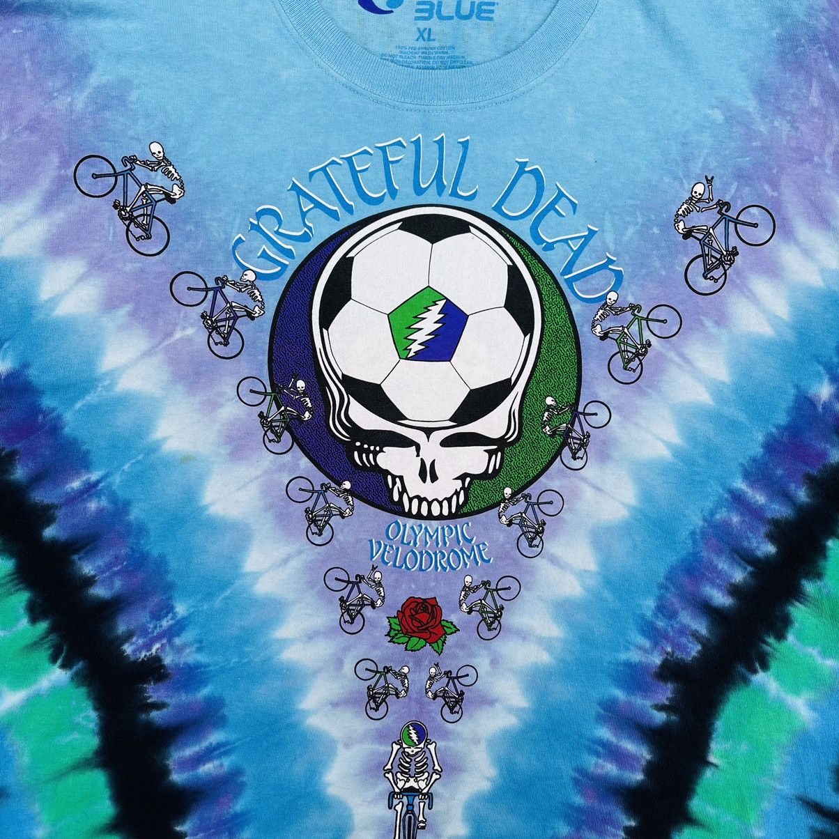 Band Tees × Grateful Dead × Liquid Blue GRATEFUL DEAD LIQUID BLUE TEE 'OLYMPIC VELODROME' 1990 Size US XL / EU 56 / 4 - 2 Thumbnail