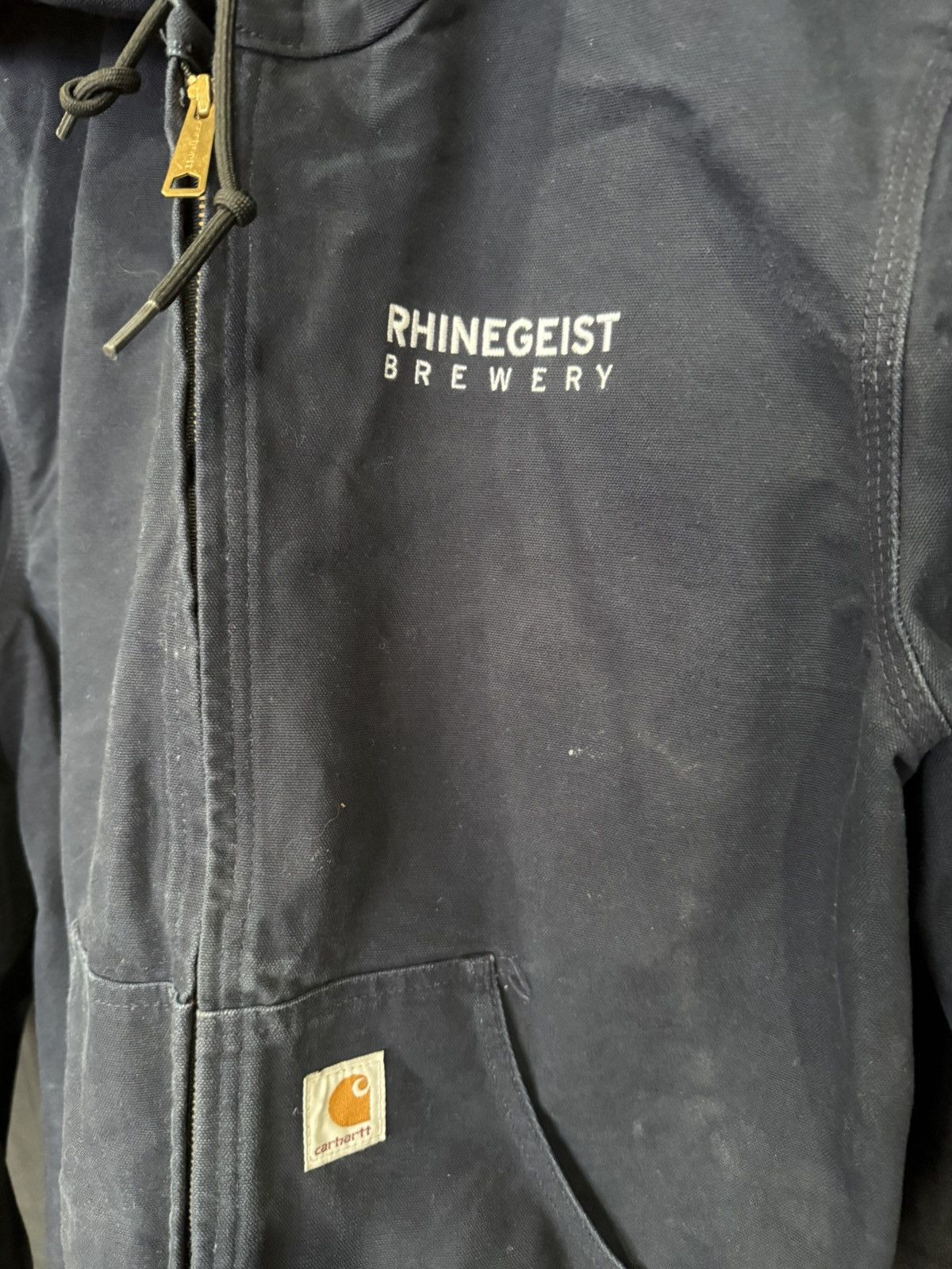 Carhartt Rhinegeist Brewery Carhartt Work Jacket Medium Navy Blue Size US M / EU 48-50 / 2 - 1 Thumbnail
