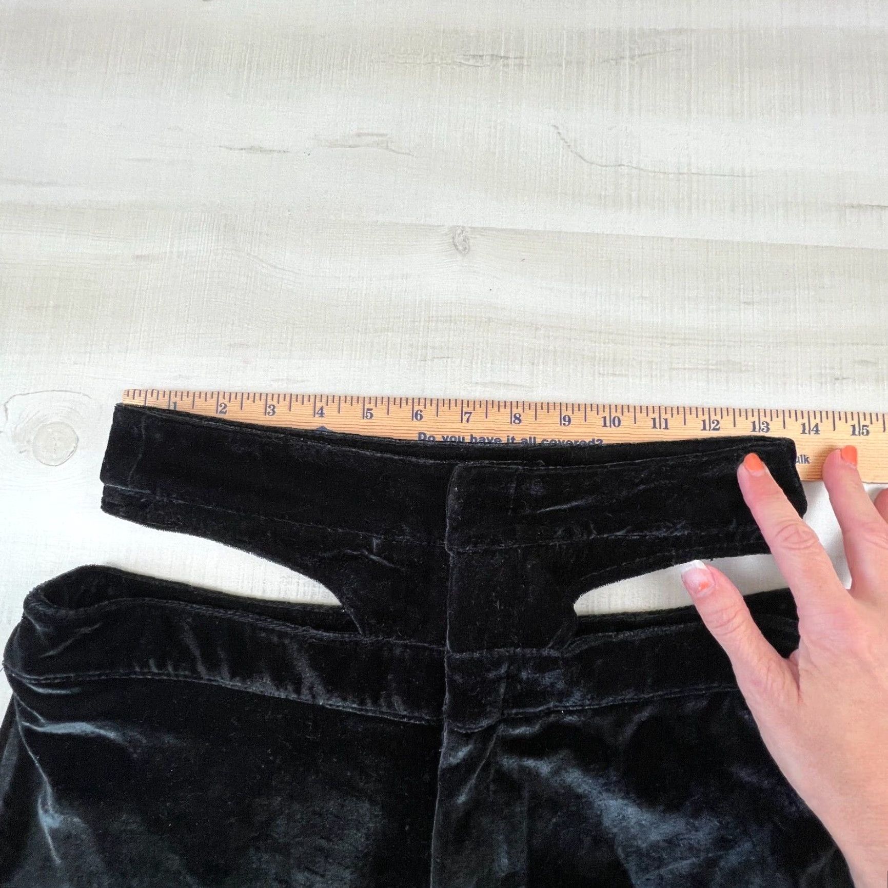 Velvet Youse Womens Velvet Pants Medium Black Straight Leg Size 32" / US 10 / IT 46 - 7 Thumbnail