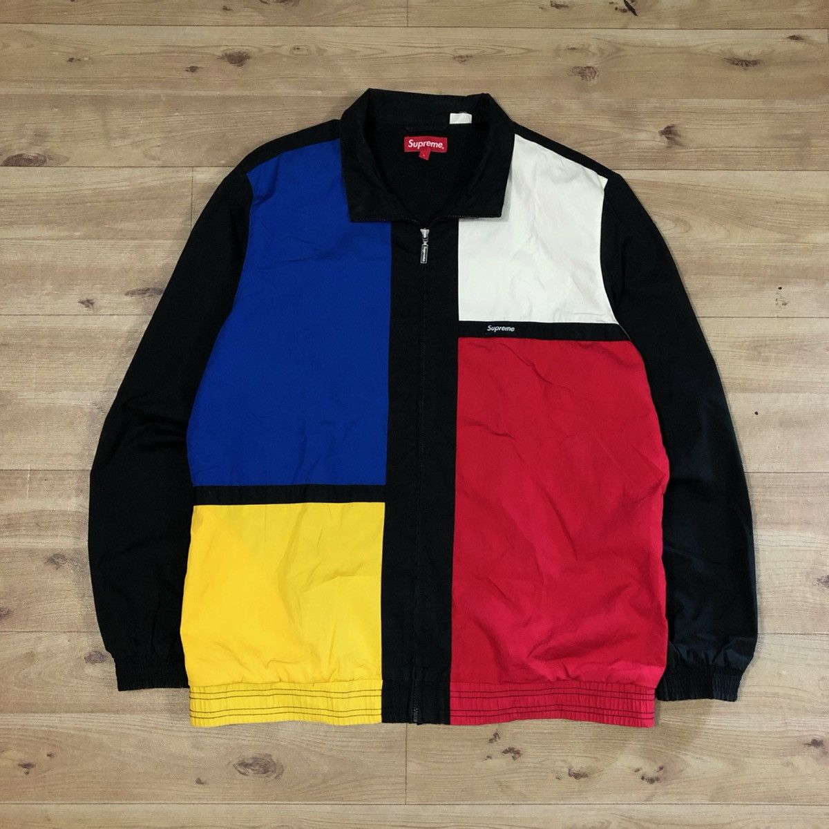Supreme SS16 Color Blocked Track Jacket