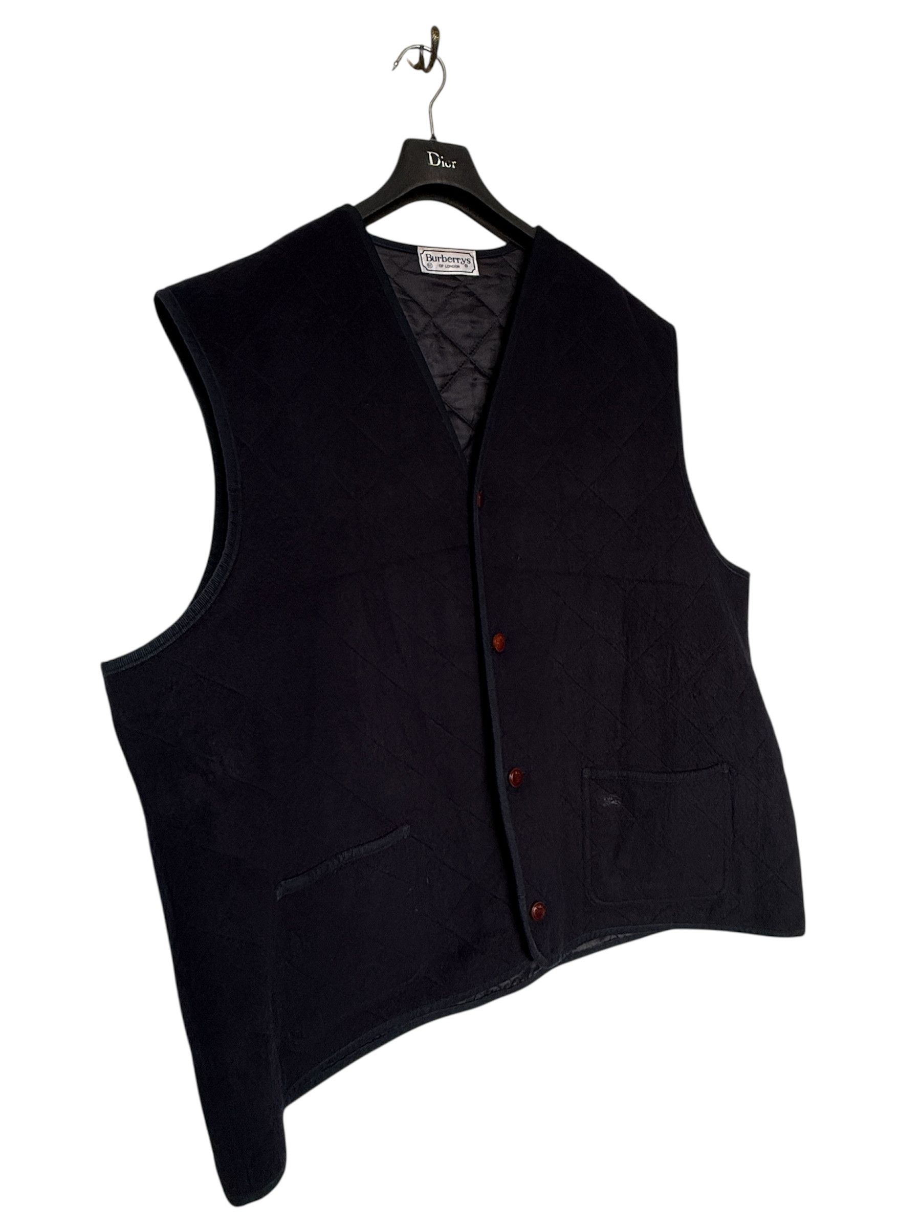 Burberry Vest burberrys quilted wool blend navy xxl Size US XXL / EU 58 / 5 - 5 Thumbnail