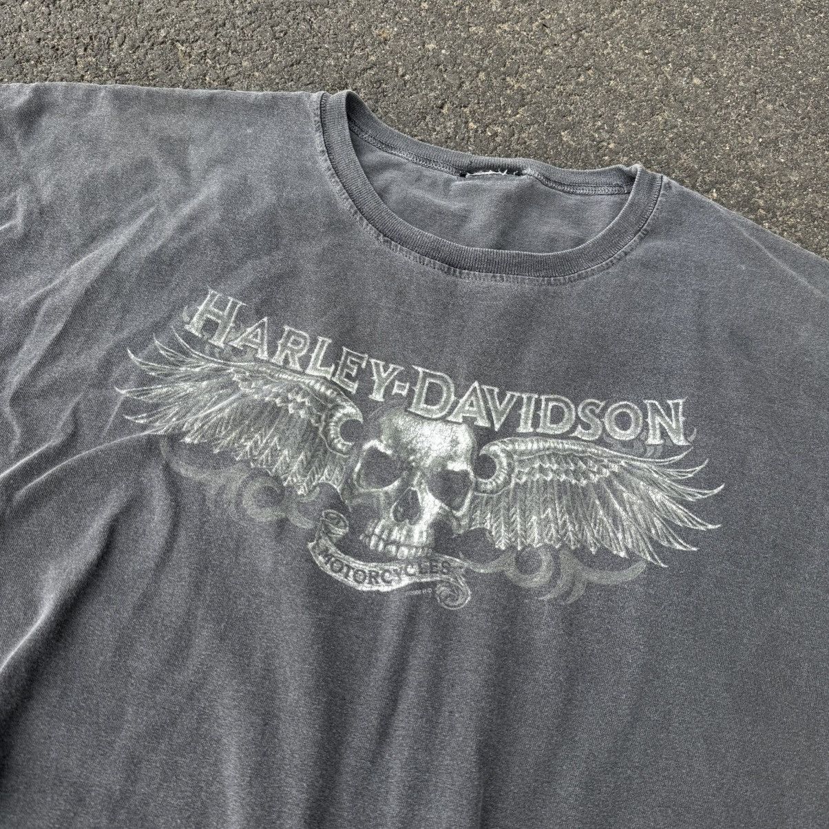Harley Davidson Harley Davidson 00s sleeveless washed faded tshirt oversized Size US XXL / EU 58 / 5 - 5 Thumbnail