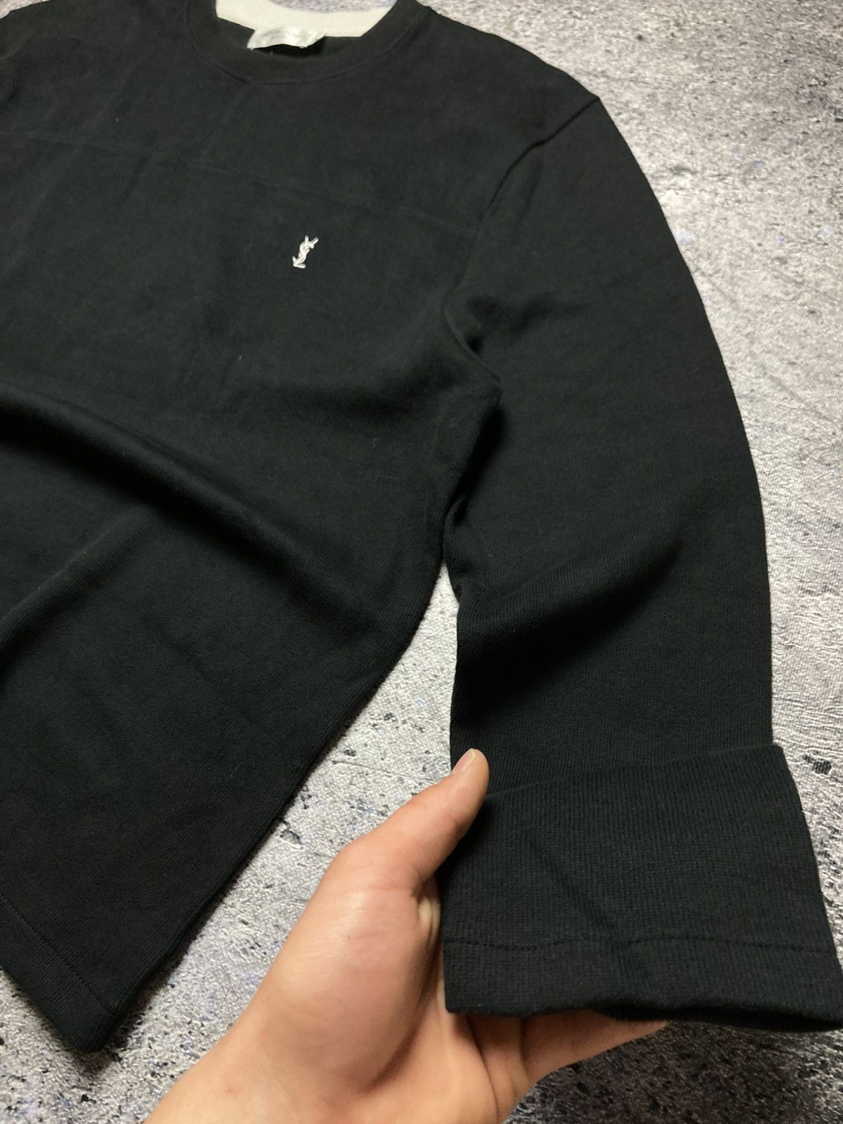 Vintage × Yves Saint Laurent Sweatshirt Yves Saint Laurent Big Logo Streetwear Vintage Size US XL / EU 56 / 4 - 3 Thumbnail