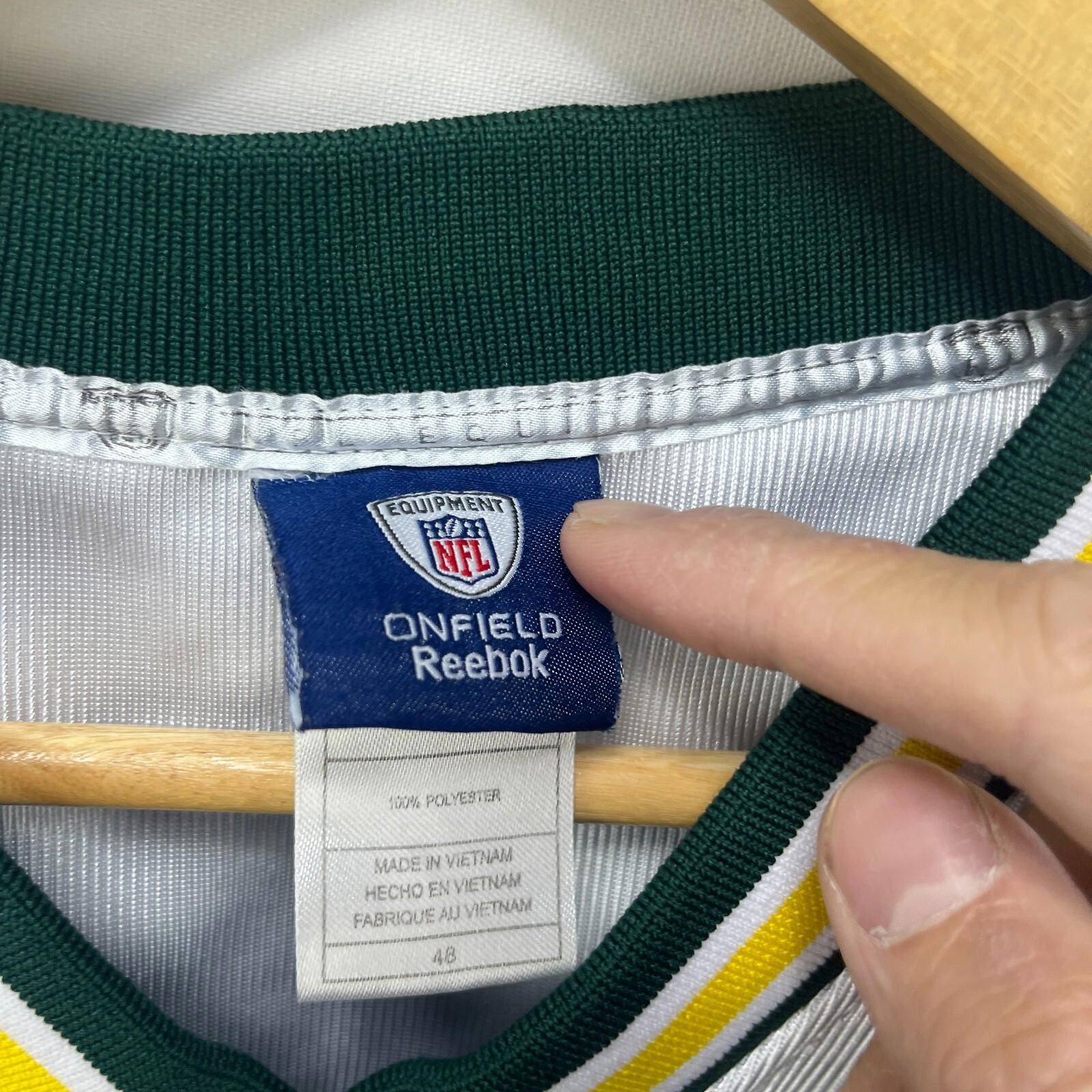 Reebok Vintage NFL Green Bay Packers Aaron Rodgers Jersey Size 48 Size ONE SIZE - 11 Thumbnail
