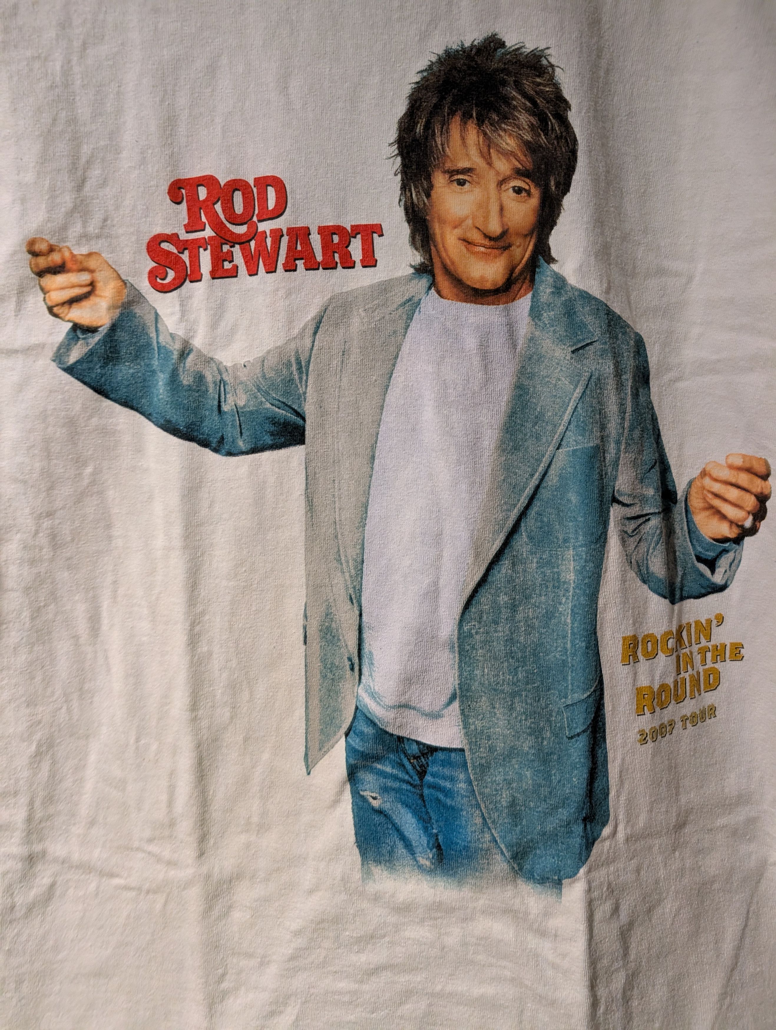 Band Tees Rod Stewart Rockin In The Round 2007 Tour T-Shirt Graphic Size US M / EU 48-50 / 2 - 2 Thumbnail