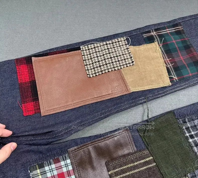 Junya Watanabe Junya Watanabe Patchwork Denim Jeans. Size US 26 / EU 42 - 2 Thumbnail