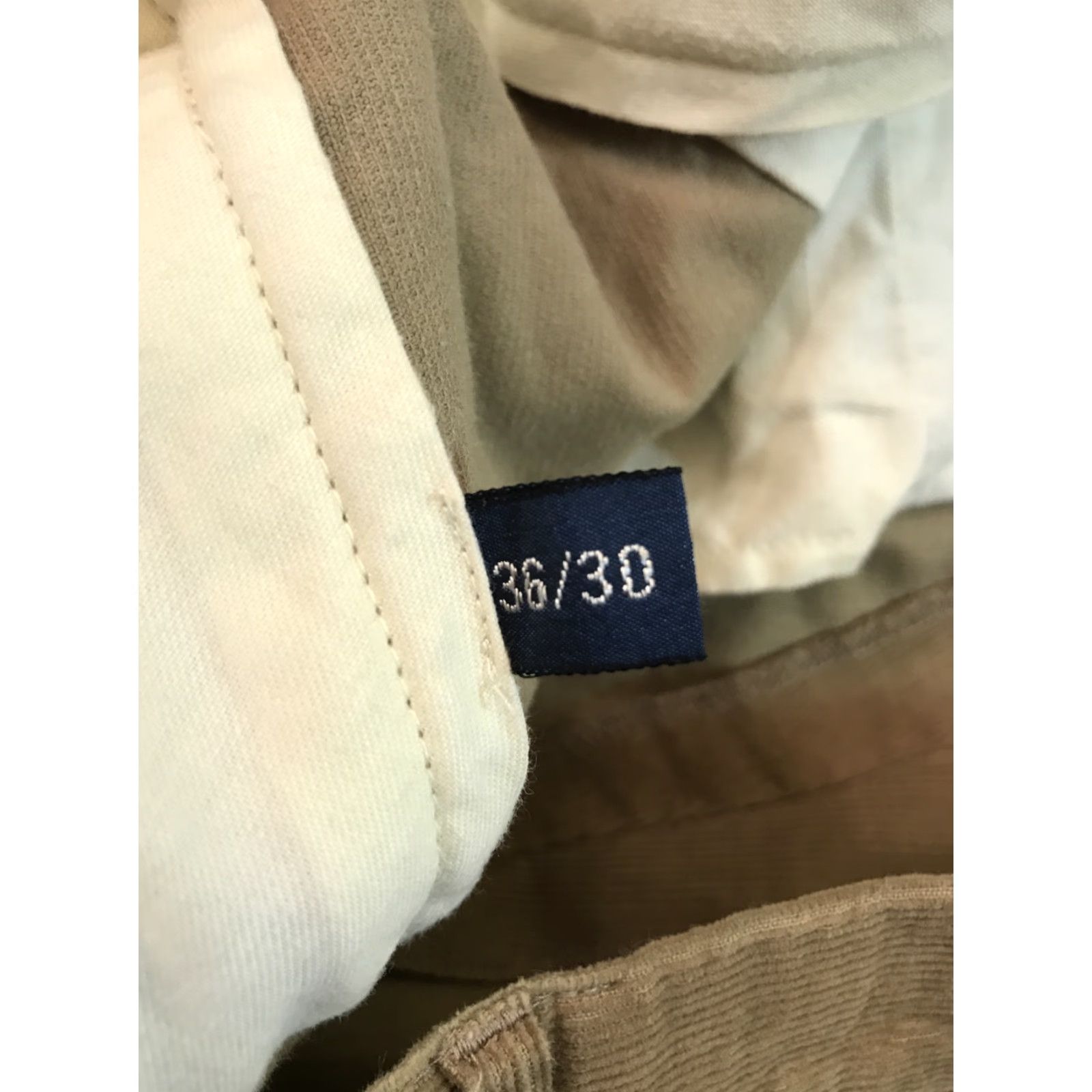 Polo Ralph Lauren VINTAGE Polo Ralph Lauren Pants Corduroy Mens 36x30 Beige 90s Cuffed Chino Regular Fit Mens Size US M / EU 48-50 / 2 - 2 Thumbnail