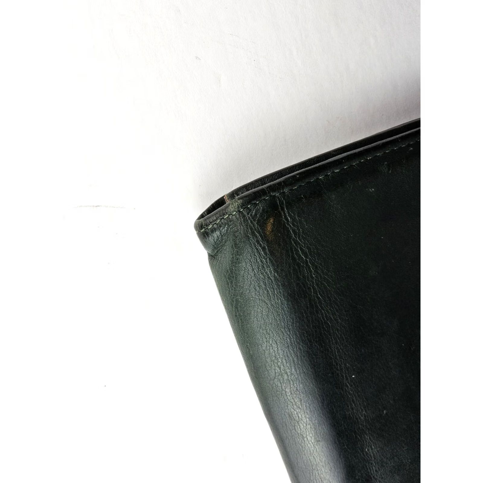 Celine CELINE Leather Accordion Wallet - Green - 7.25x3.5" - Womens - Pre-Owned Size ONE SIZE - 5 Thumbnail