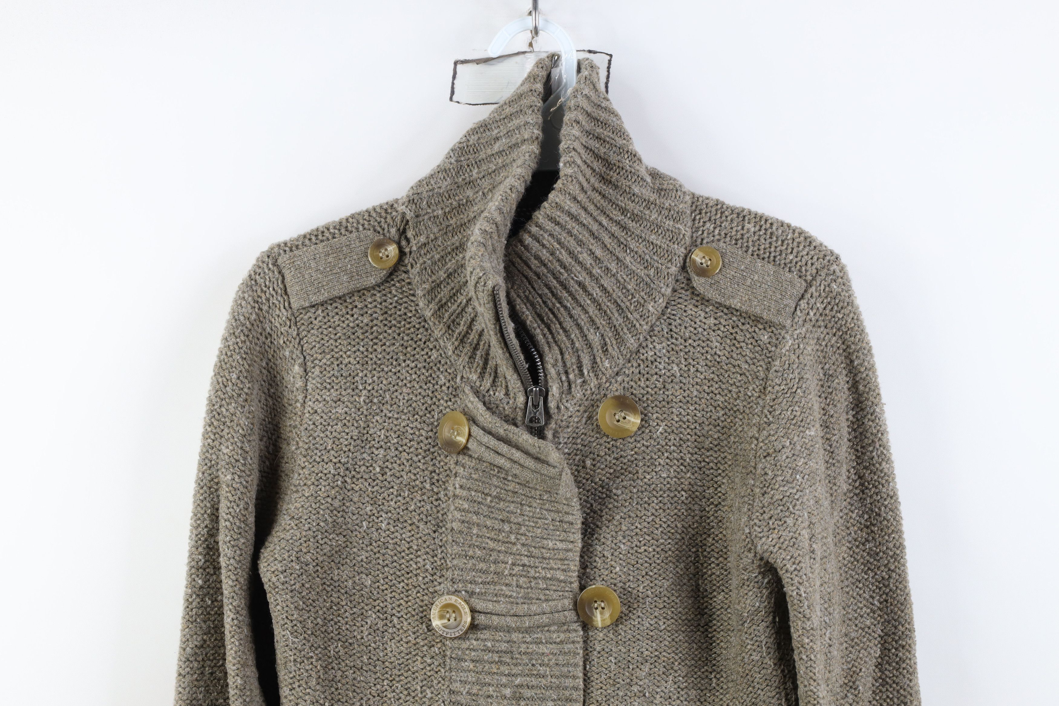 American Eagle Outfitters Vintage 90s Y2K American Eagle Babydoll Cardigan Sweater Size M / US 6-8 / IT 42-44 - 2 Thumbnail
