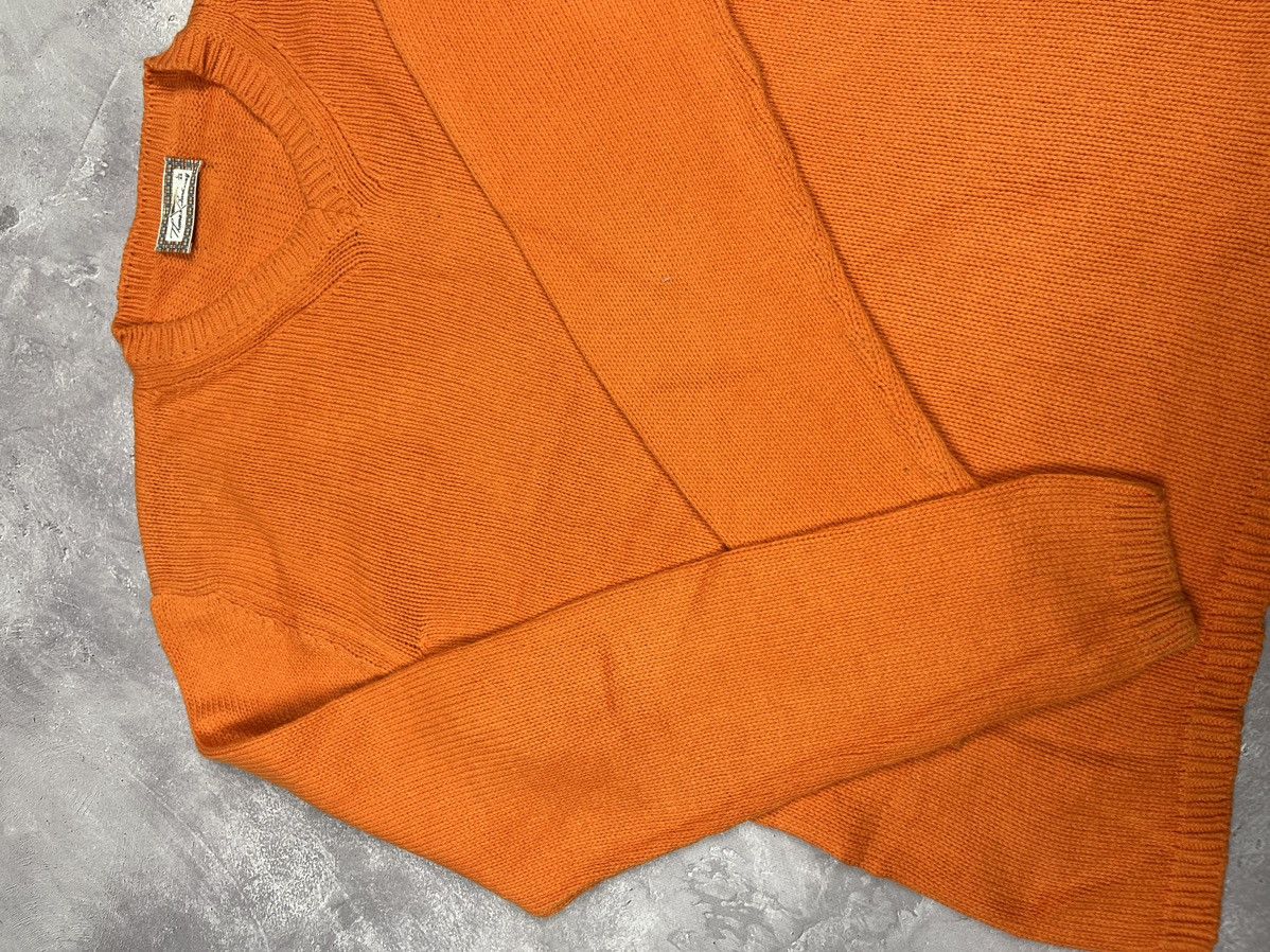 Burberry Thomas Burberry Vintage Light Knitted Sweater Orange Size L Size L / US 10 / IT 46 - 8 Thumbnail