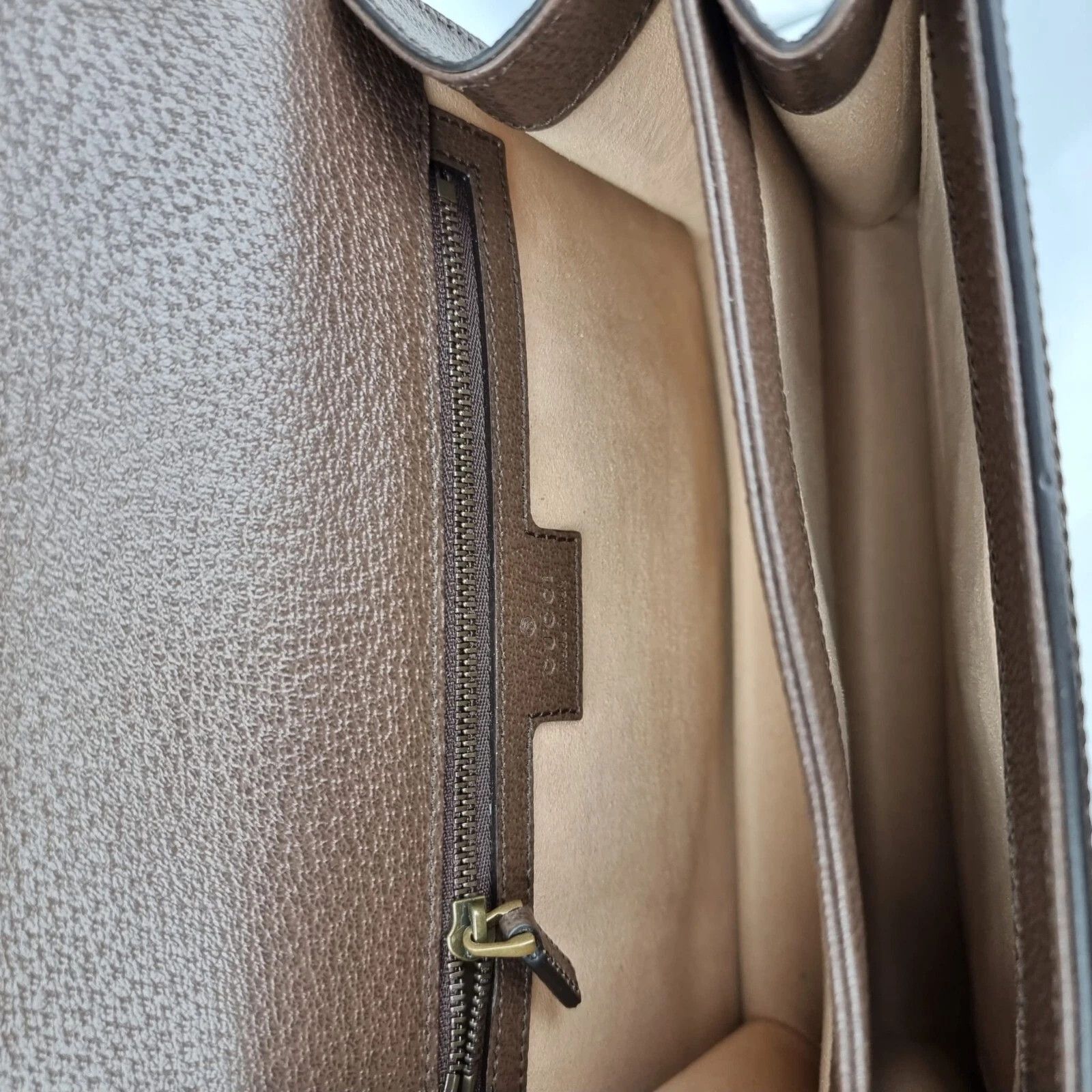 Gucci GUCCI Medium Ophidia GG Ebony Top Handle Bag New Size ONE SIZE - 9 Thumbnail