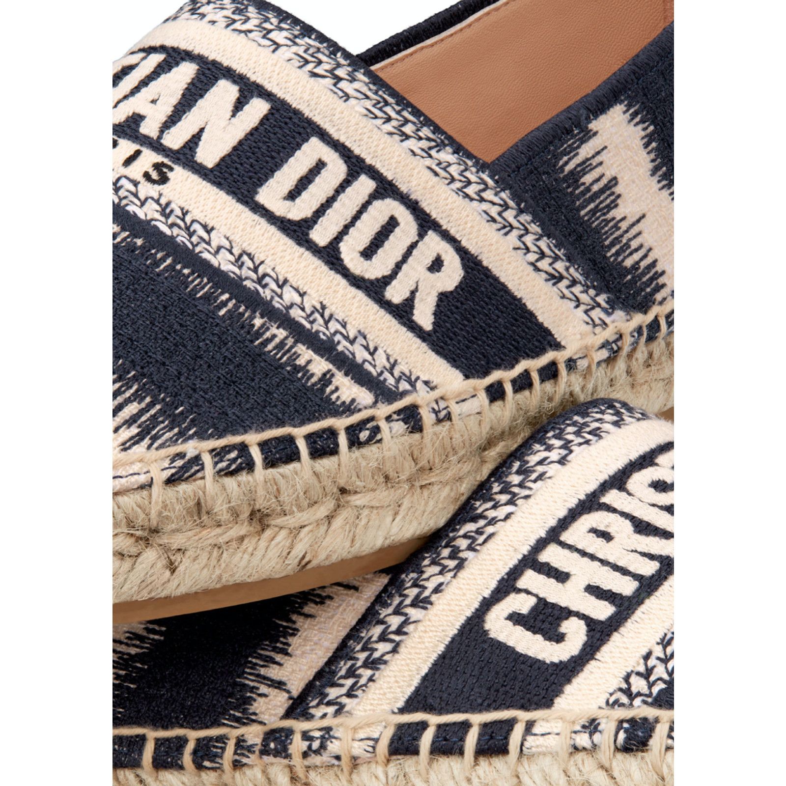 Dior Dior Granville D Stripes Cotton Blue White Logo Size US 7 / IT 37 - 3 Thumbnail