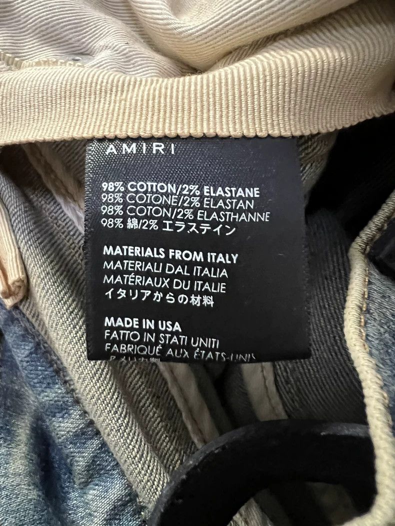 Amiri Amiri 18FW Camellia Patchwork Blue jeans Size US 29 - 4 Thumbnail