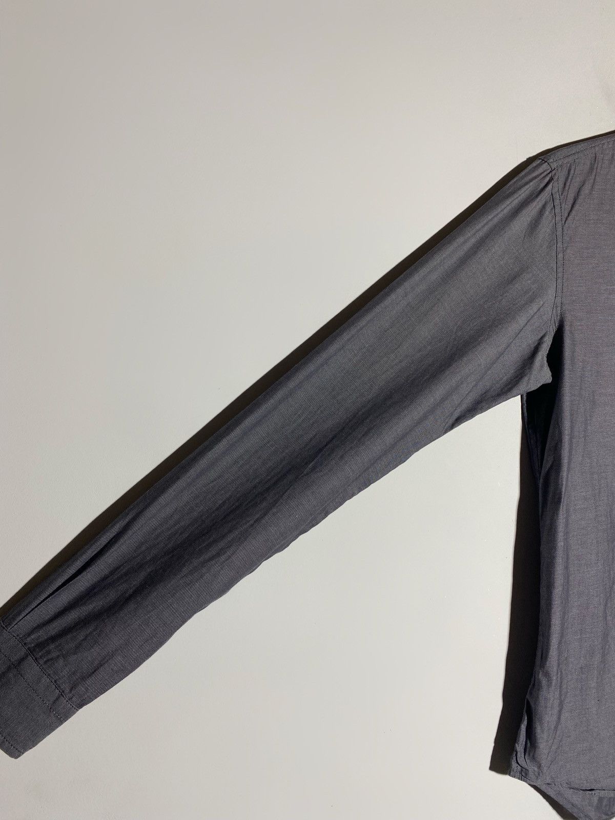Prada Prada Dark Grey Black Tab Long Sleeve Button Up Shirt Size US M / EU 48-50 / 2 - 6 Thumbnail