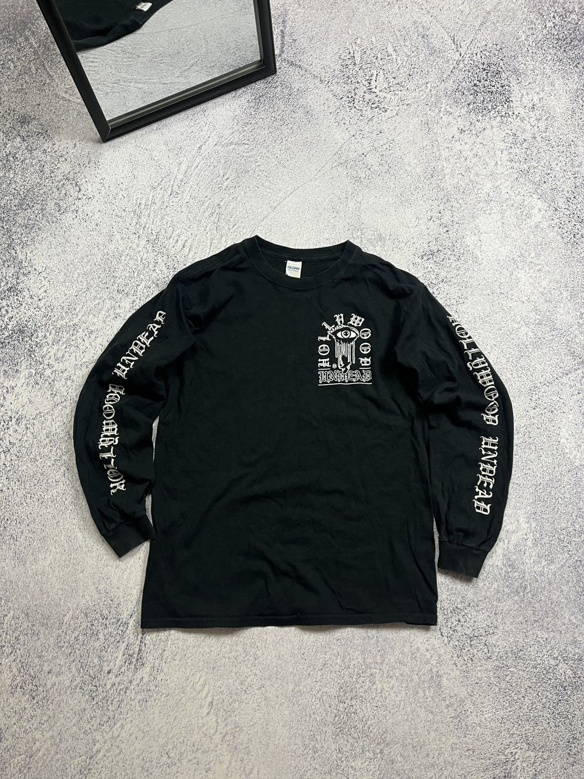 Band Tees × Vintage Hollywood Undead Rock Band Longsleeve Y2k T-Shirt Size US M / EU 48-50 / 2 - 1 Thumbnail