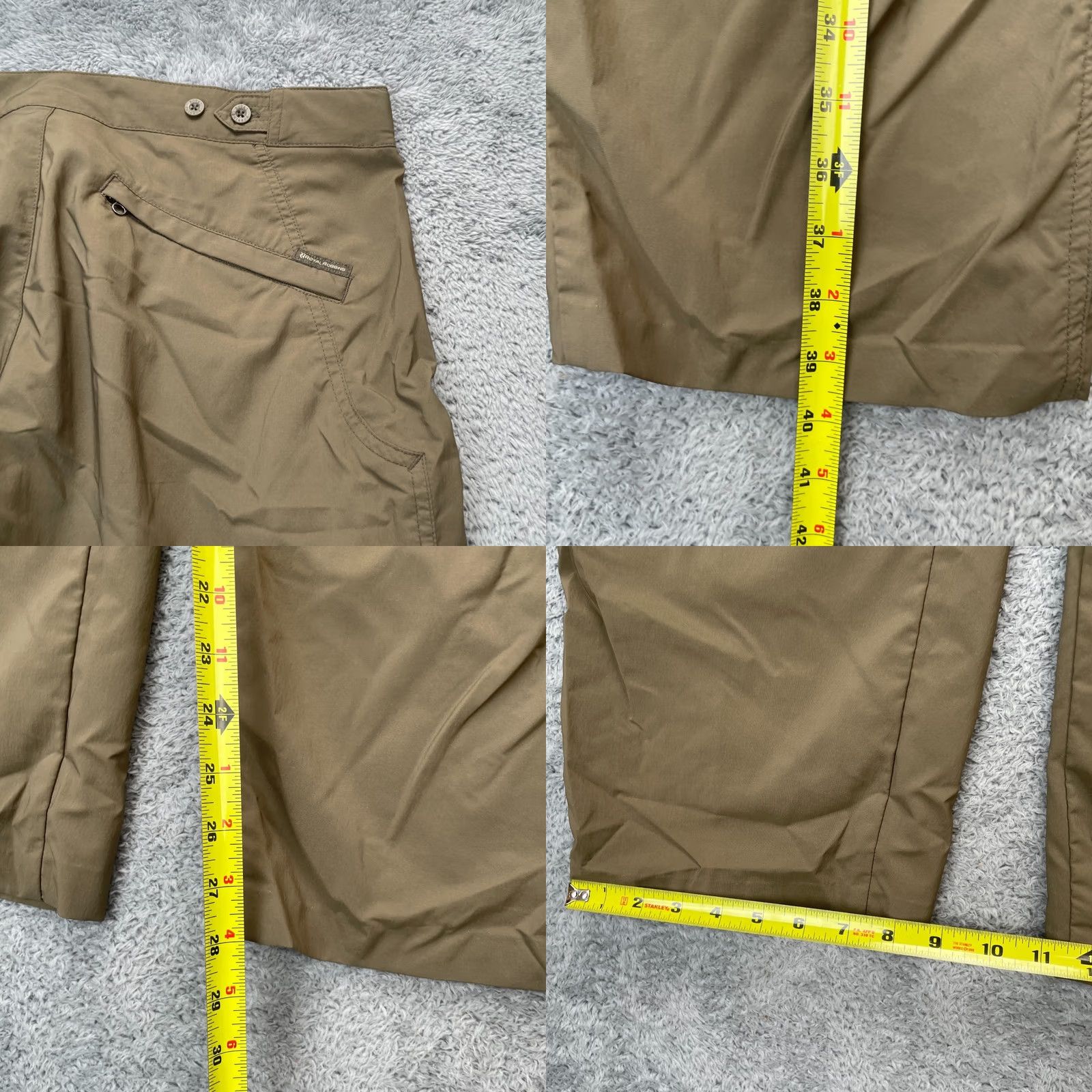 Royal Robbins Royal Robbins Pants Womens 12 Brown Nylon Stretch Straight Leg Hiking Travel Size 34" / US 12 / IT 48 - 8 Thumbnail