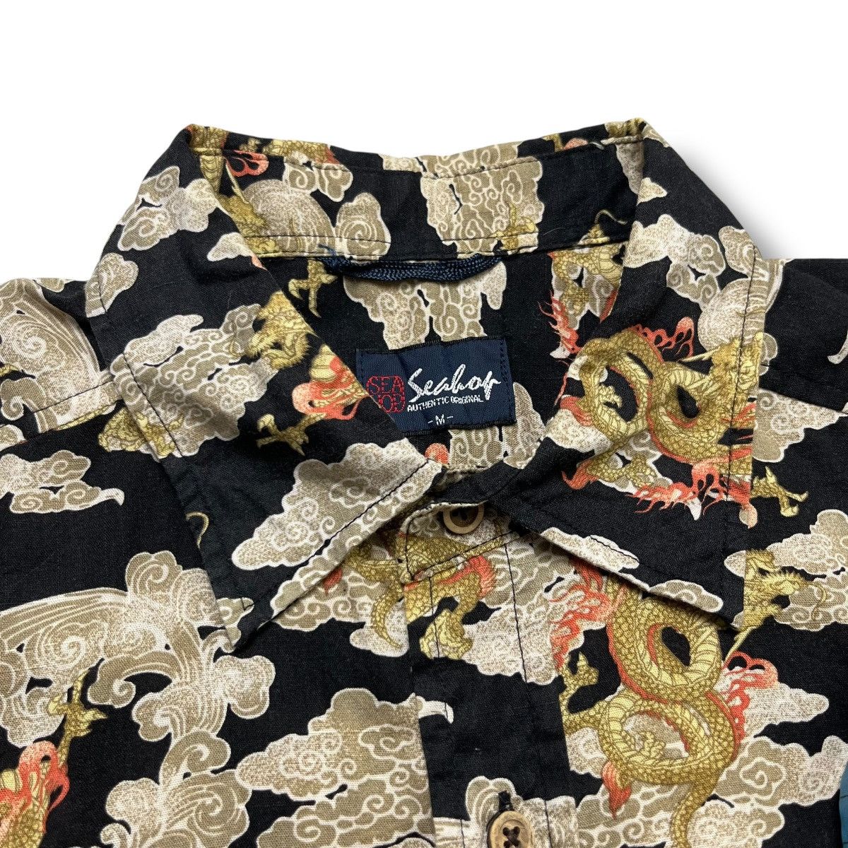Designer × Japanese Brand Vintage Seahop Flying Dragon pattern button ups shirt Size US M / EU 48-50 / 2 - 5 Thumbnail