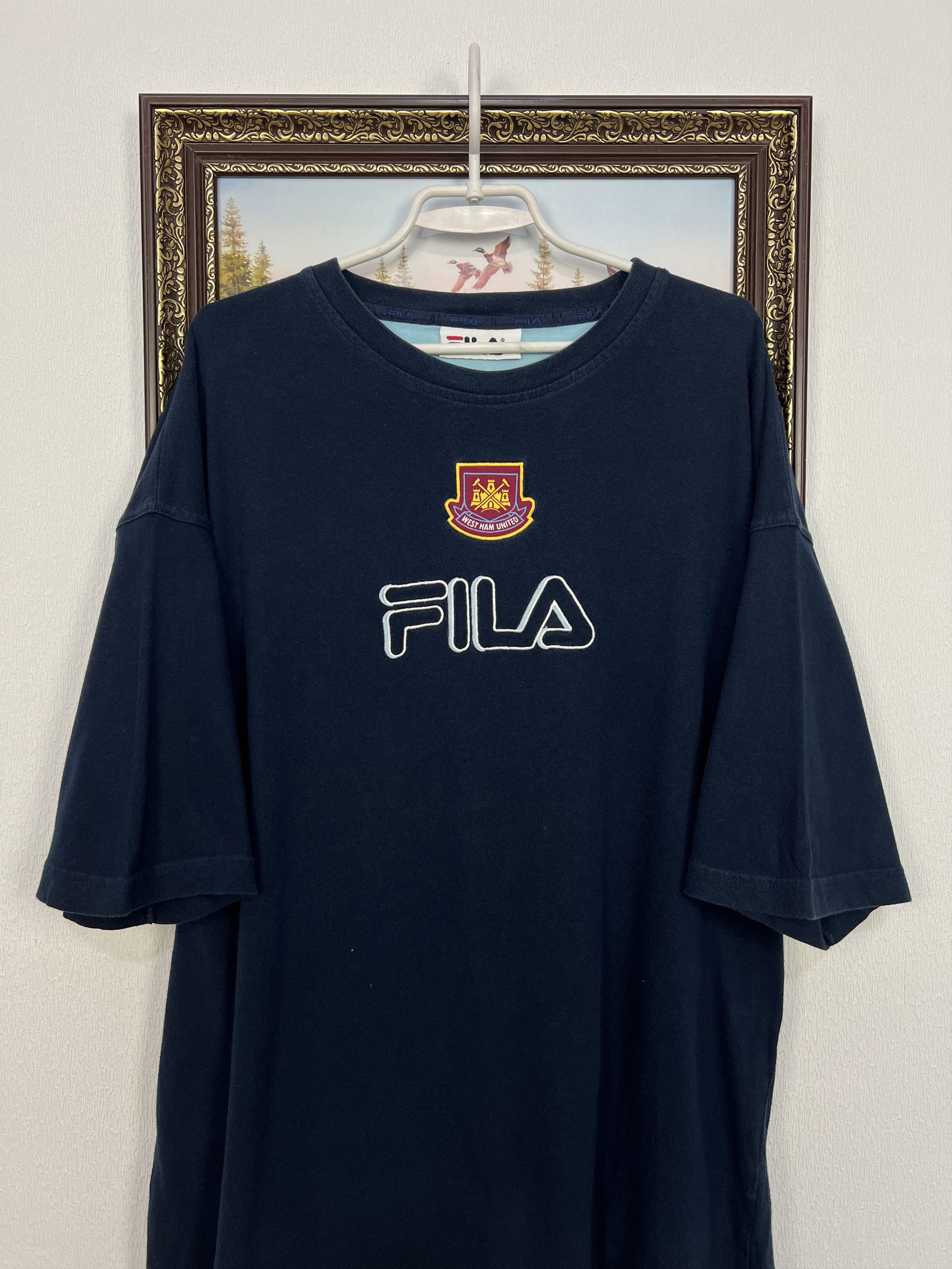 Fila Vintage Fila West Ham United Football Train Shirt Soccer Size US XXL / EU 58 / 5 - 2 Thumbnail