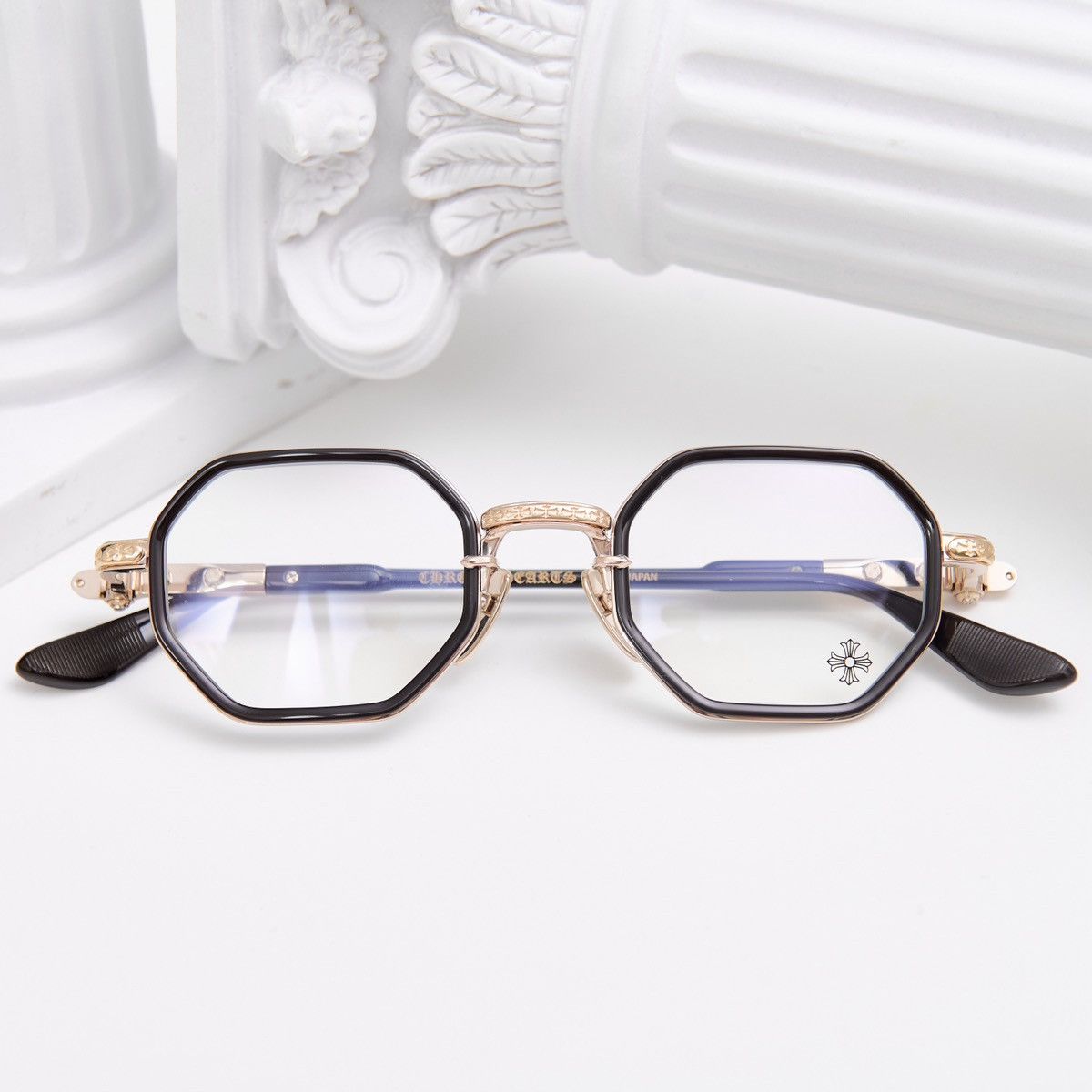 Chrome Hearts CHROME HEARTS TATTERS CLASSIC BROWN - GOLD PLATED GLASSES Size ONE SIZE - 6 Thumbnail
