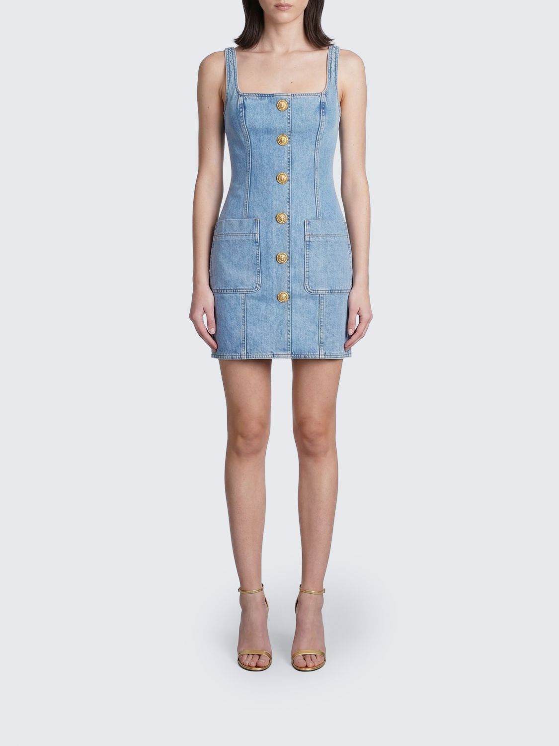 Balmain Balmain Dress Woman Navy Size XS / US 0-2 / IT 36-38 - 1 Thumbnail