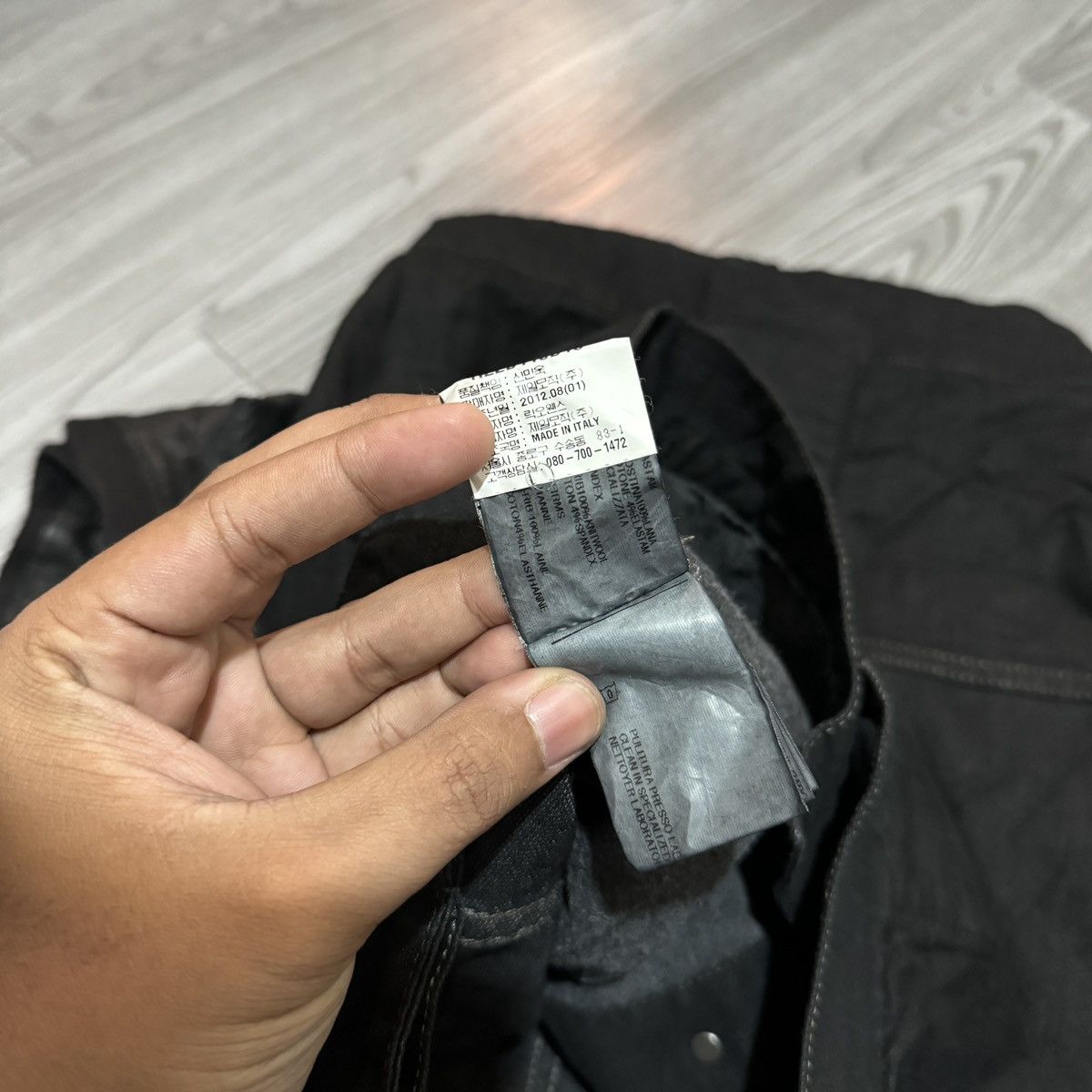 Rick Owens Rick Owens Black Hybrid Leather Slave jacket Size XS / US 0-2 / IT 36-38 - 9 Thumbnail
