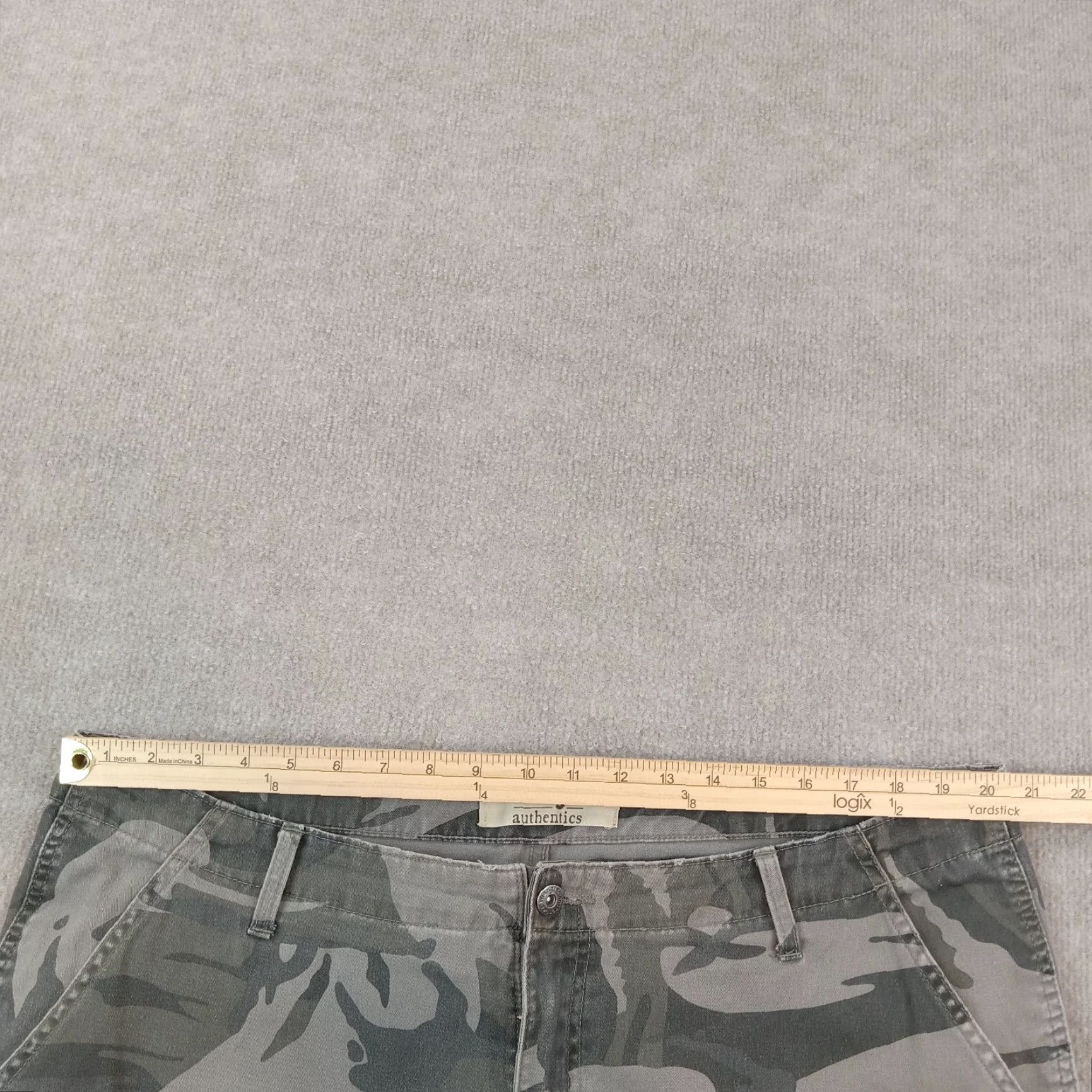 Wrangler Wrangler Mens Cargo Pants 40x32 Extra Large Gray Camo Workwear Size US 40 / EU 56 - 5 Thumbnail