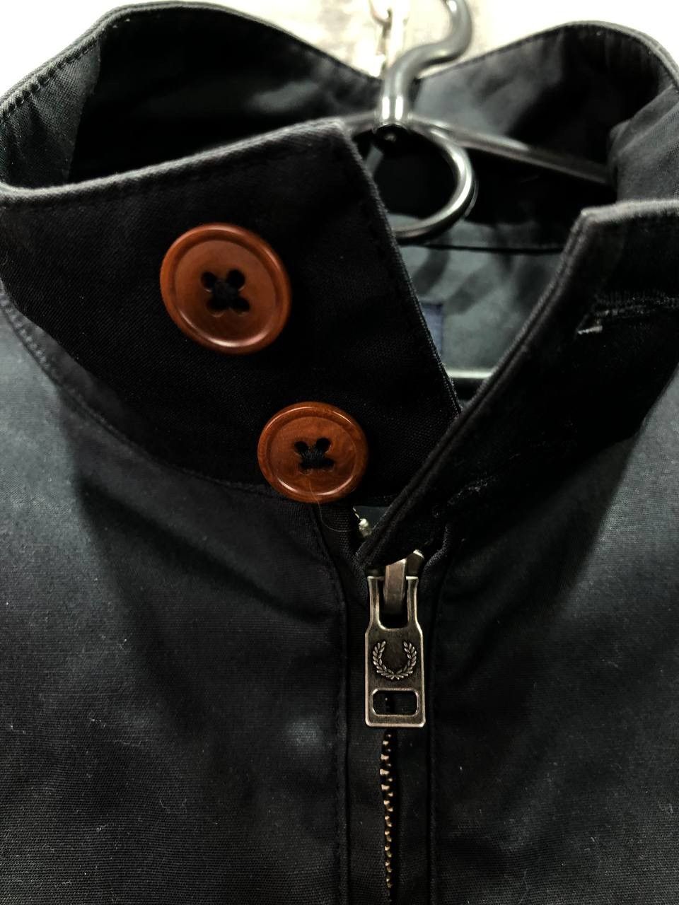 Other Fred Perry Wax Cotton Men’s Jacket Navy Size M Size US M / EU 48-50 / 2 - 2 Thumbnail