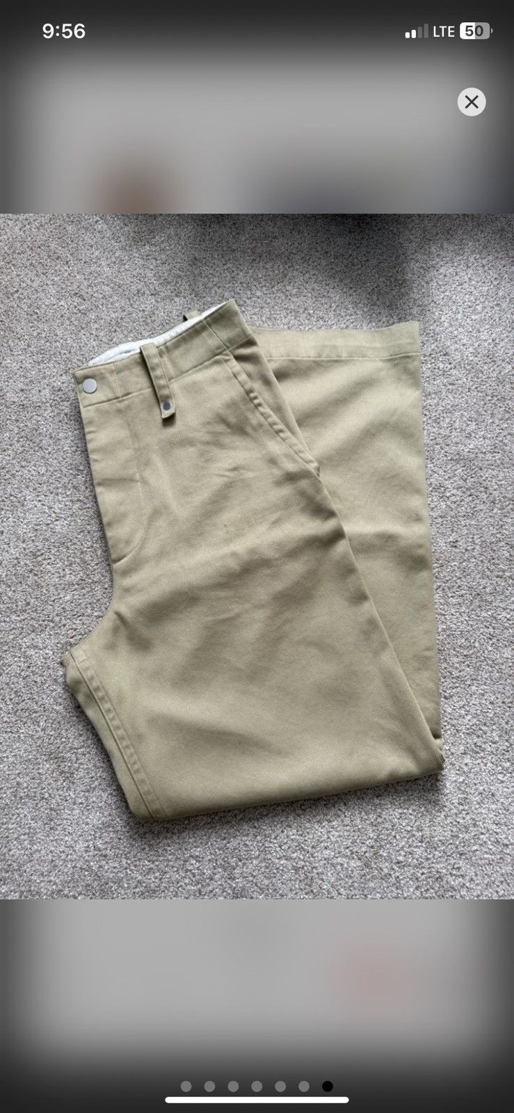 Burberry Burberry Mens Wide Leg Chino Size US 31 - 8 Thumbnail