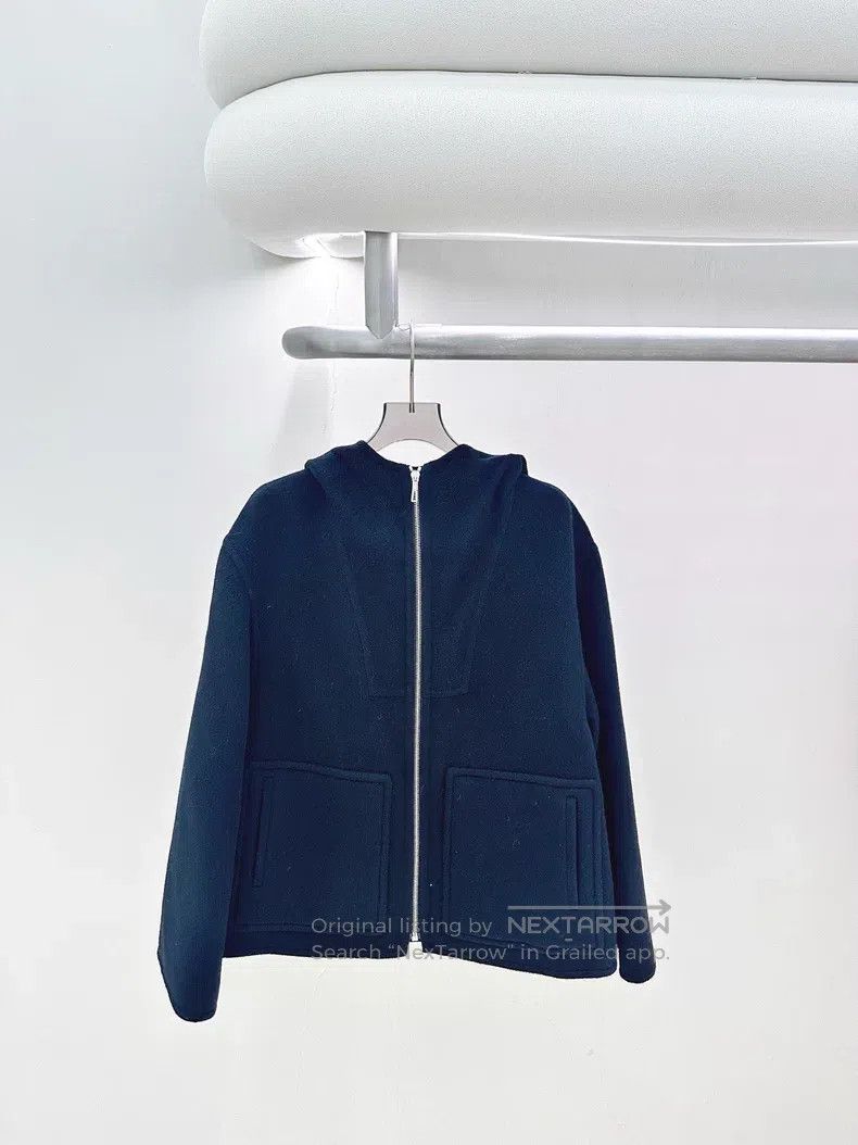 Hermes Hermes Solid black hooded zipper sweater Size XS / US 0-2 / IT 36-38 - 1 Thumbnail
