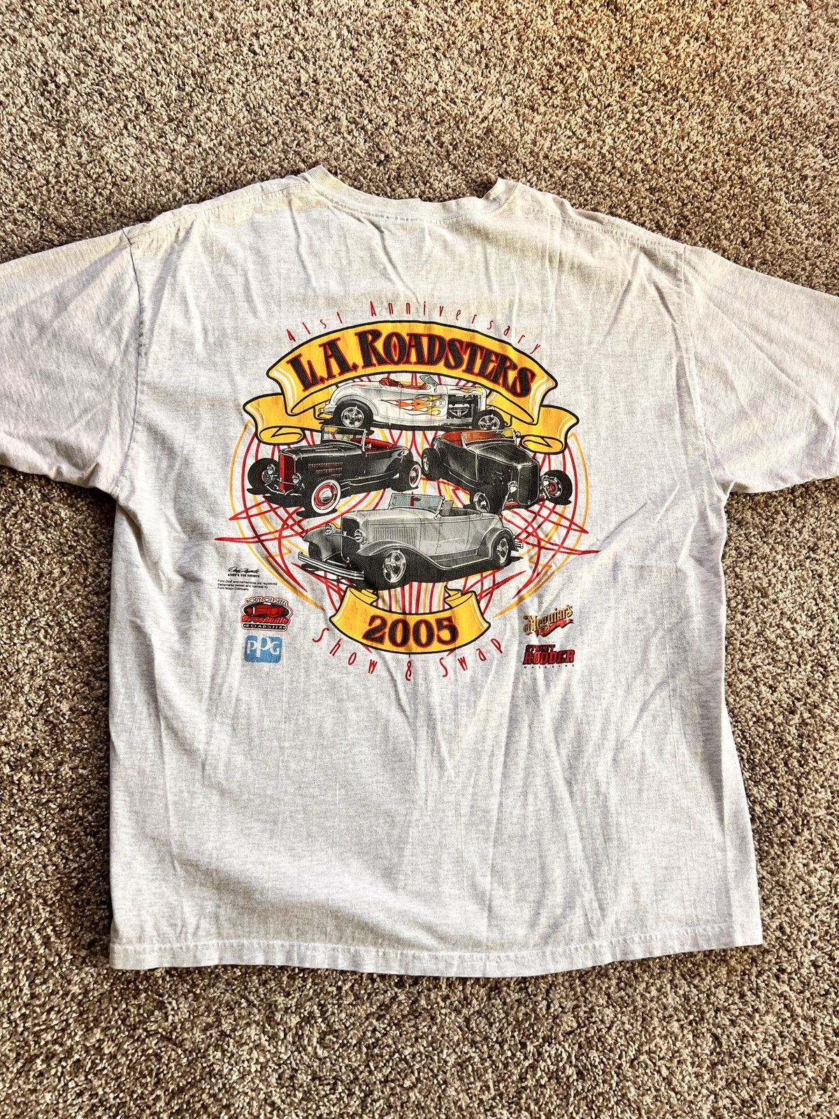 Vintage Vintage 2005 La Roadsters 41st Anniversary Tee Size US L / EU 52-54 / 3 - 3 Thumbnail