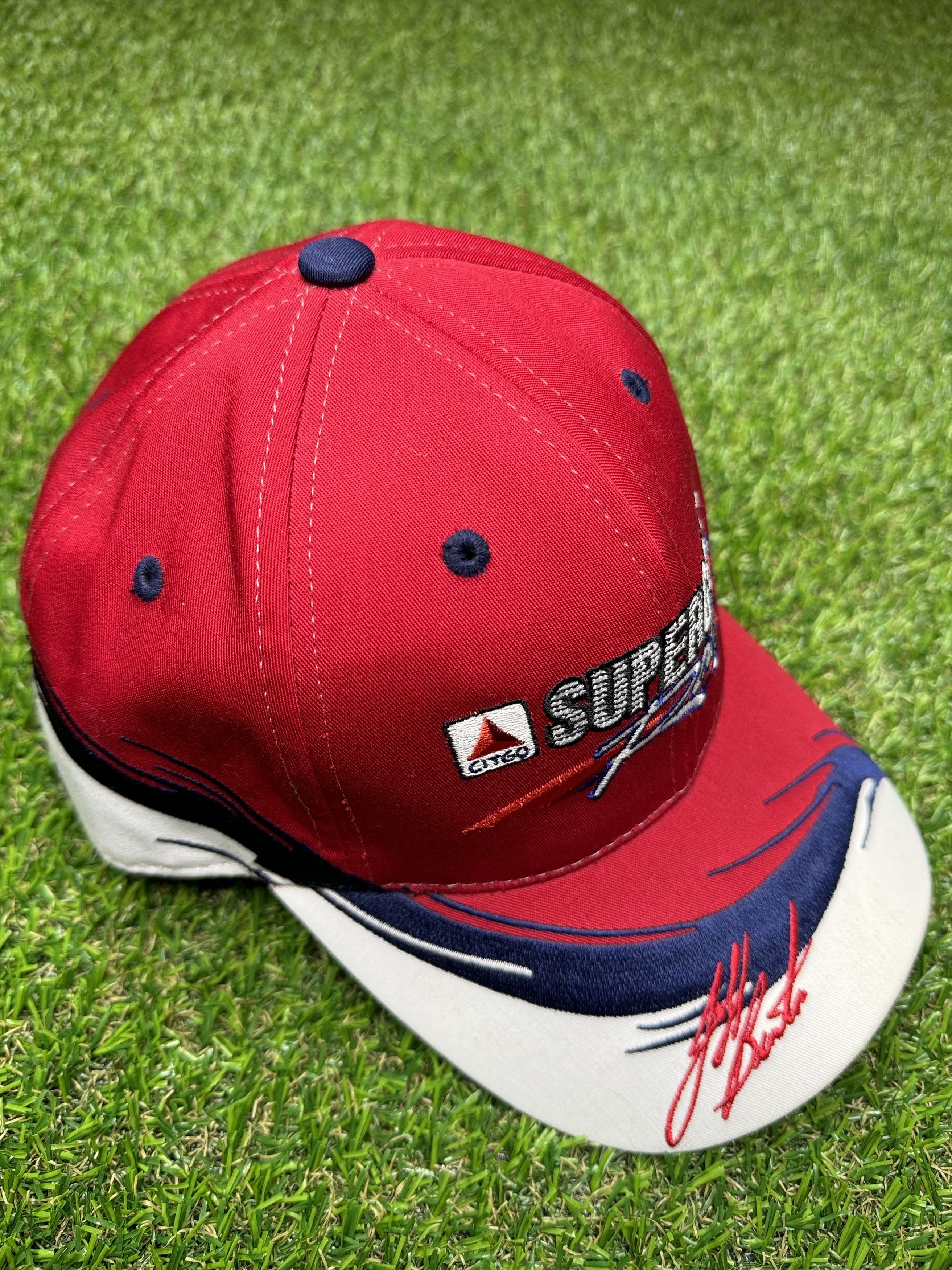 Vintage Vtg Citgo Supergard Racing Red White & Blue Snapback Size ONE SIZE - 3 Thumbnail