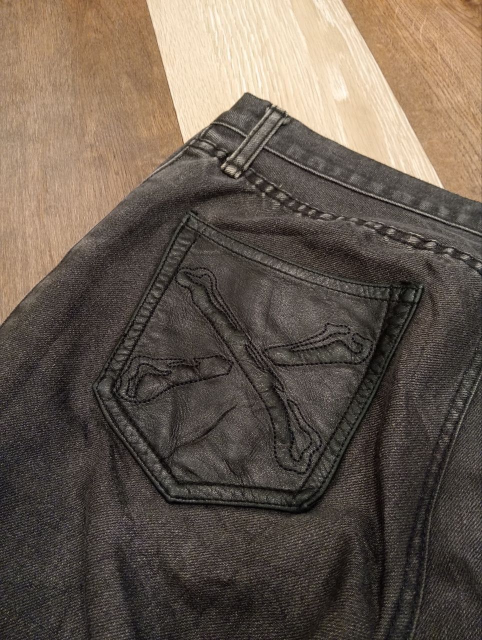 Roen ROEN X HIROMU TAKAHARA SKULLS LEATHER POCKET JEANS Size US 30 / EU 46 - 4 Thumbnail