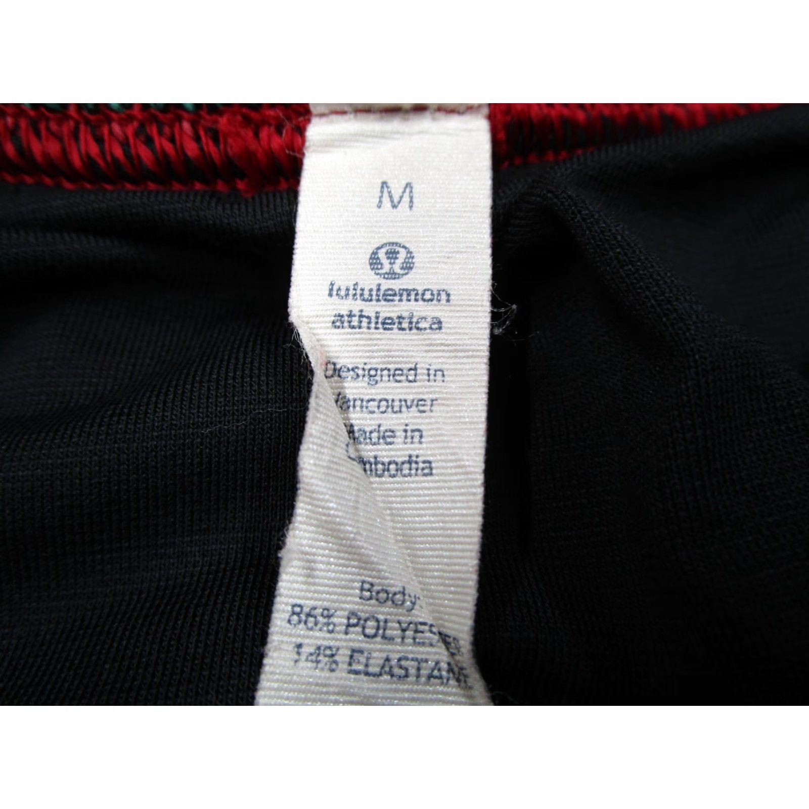 Lululemon LULULEMON Red LINED Shorts Mens Medium 9" Aztec Geometric Pockets Drawstring Polyester - Cambodia - Classic Fit - Casual Size US 31 - 2 Thumbnail
