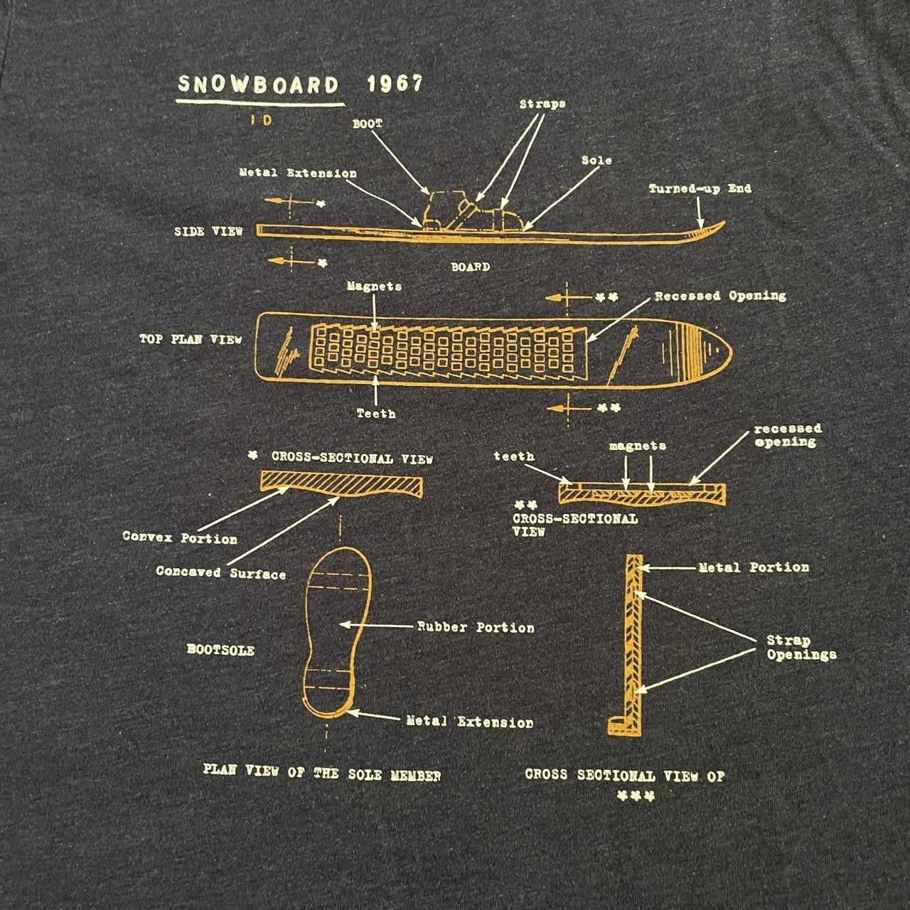 Banana Republic Banana Republic Snowboard Graphic Tee Size US M / EU 48-50 / 2 - 2 Thumbnail