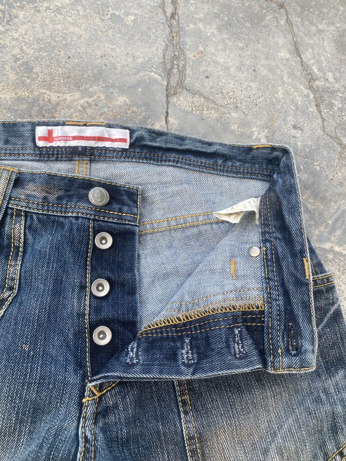 If Six Was Nine GENOESE Vampire Flared Jeans Size US 27 - 12 Thumbnail