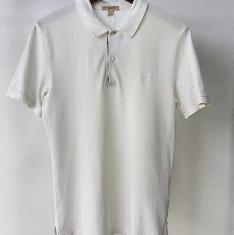 Burberry Burberry White Men's Polo Shirt Size S Size US S / EU 44-46 / 1 - 1 Thumbnail