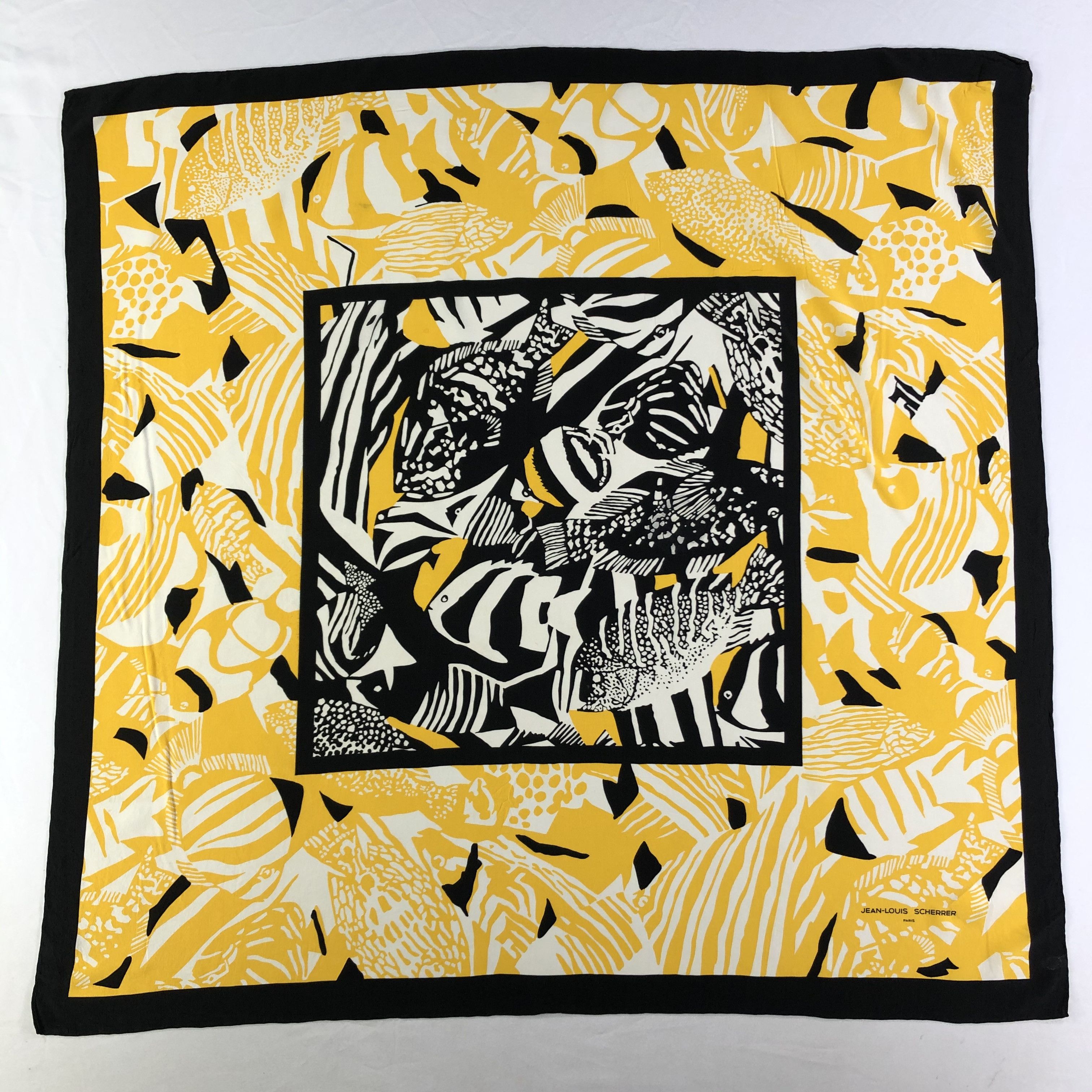 Jean-Louis Scherrer × Vintage Vintage Jean Louis Scherrer Silk Scarf Size ONE SIZE - 2 Thumbnail