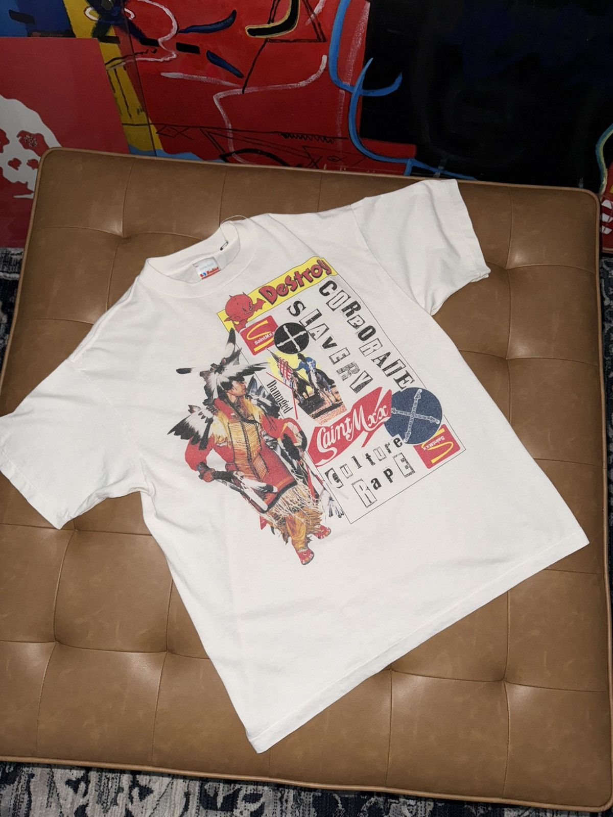 Saint Michael Saint Michael logo t shirt Size US M / EU 48-50 / 2 - 1 Thumbnail