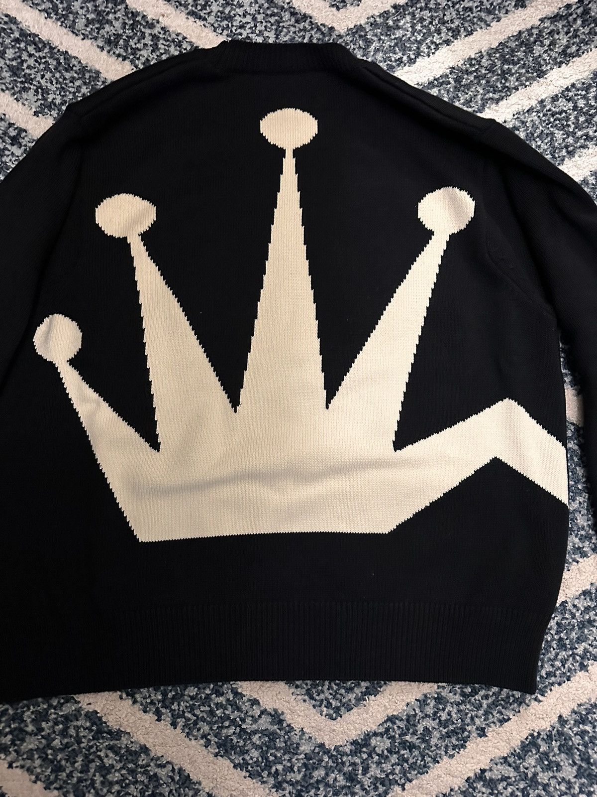 Stussy Stussy Bent Crown Knit Sweater (Black) | Grailed