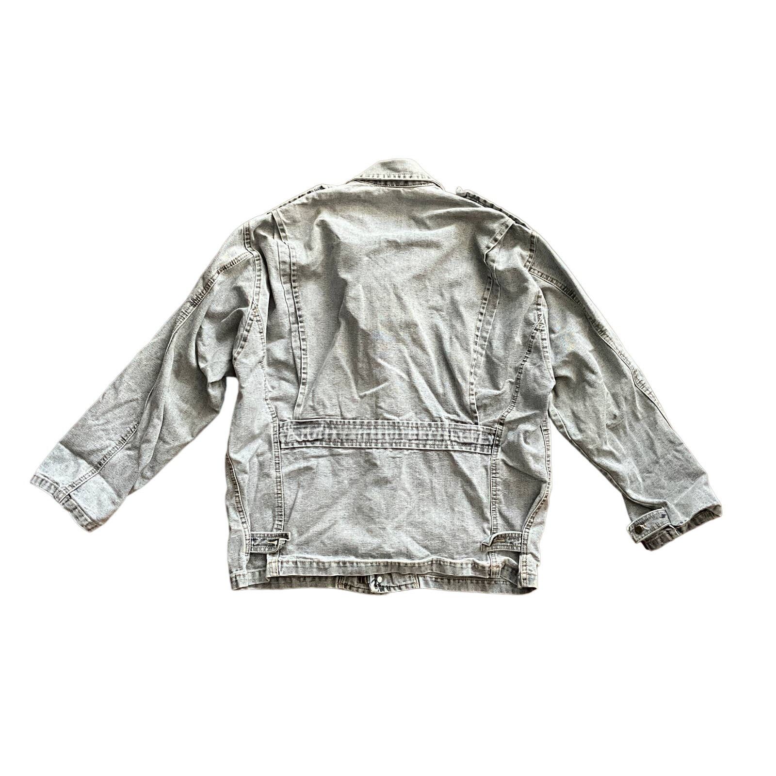 Guess Vintage 80s Guess Marciano Denim Motorcycle Jacket M Size US M / EU 48-50 / 2 - 2 Thumbnail