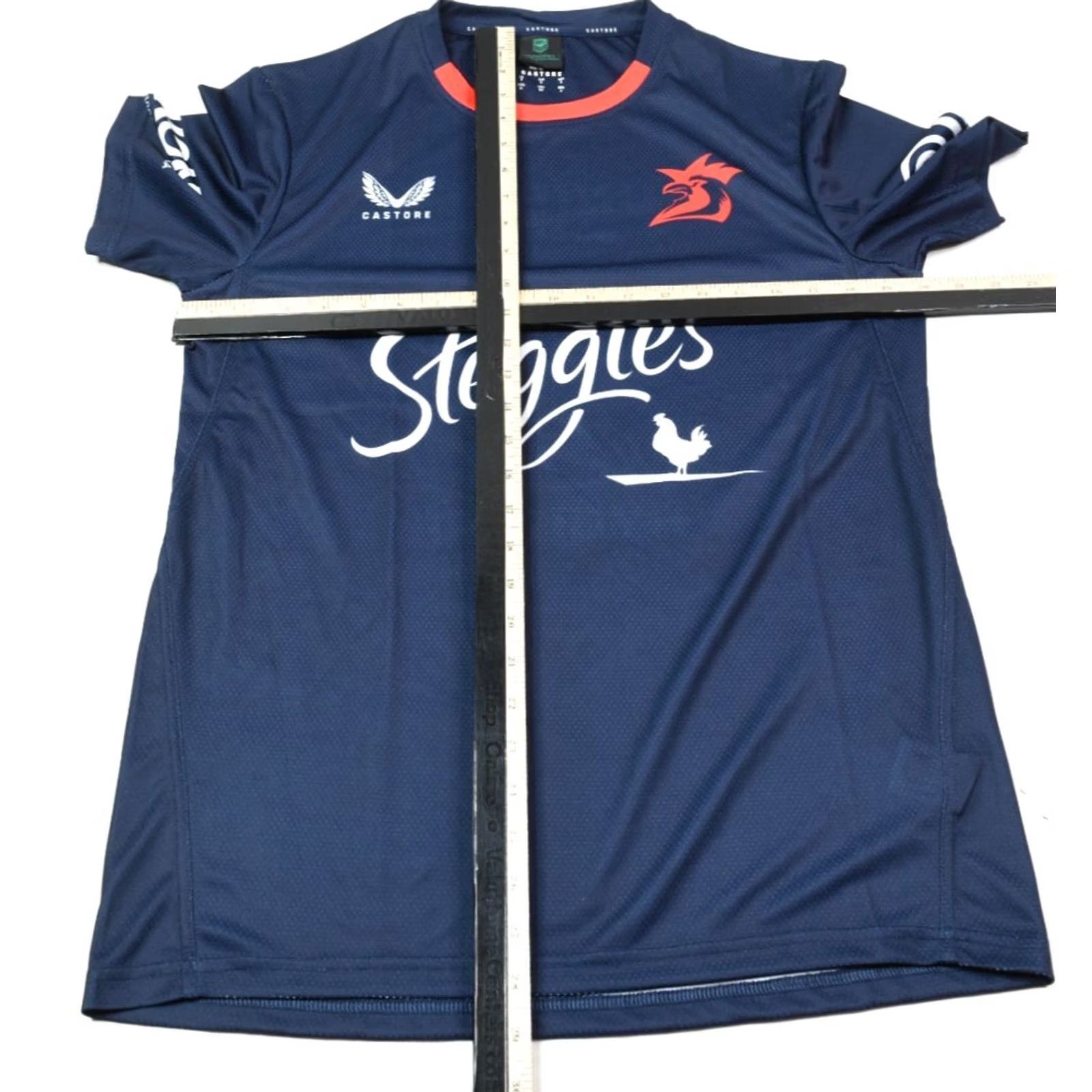 Castore Castore Sydney Roosters Training Shirt Mens Small Blue Short Sleeve Stretch NRL Size US S / EU 44-46 / 1 - 6 Thumbnail