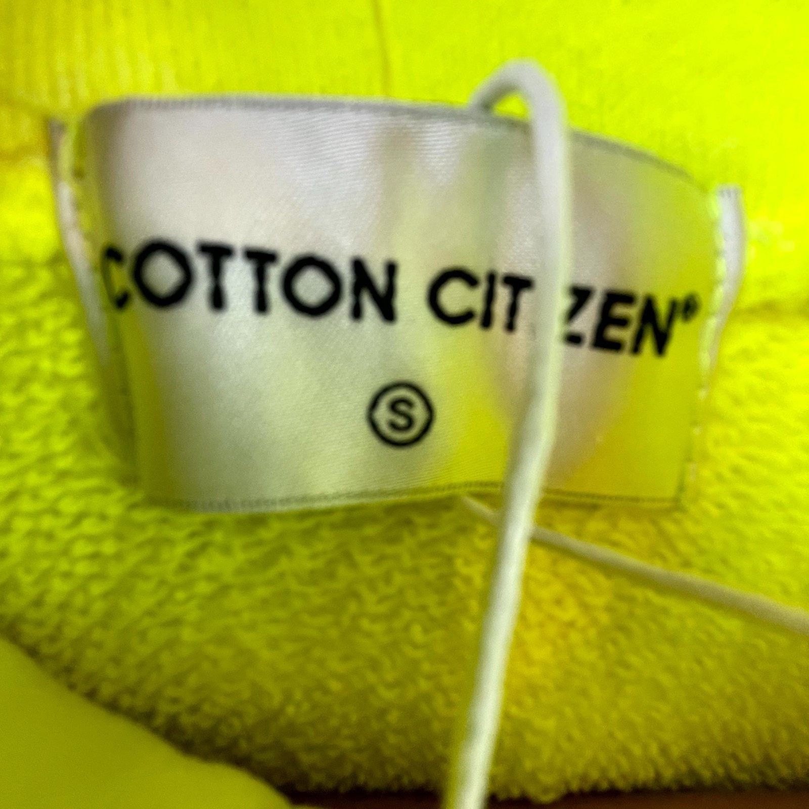 COTTONCITIZEN Cotton Citizen Hoodie Mens Small Neon Yellow Kangaroo Pocket Size US S / EU 44-46 / 1 - 4 Thumbnail