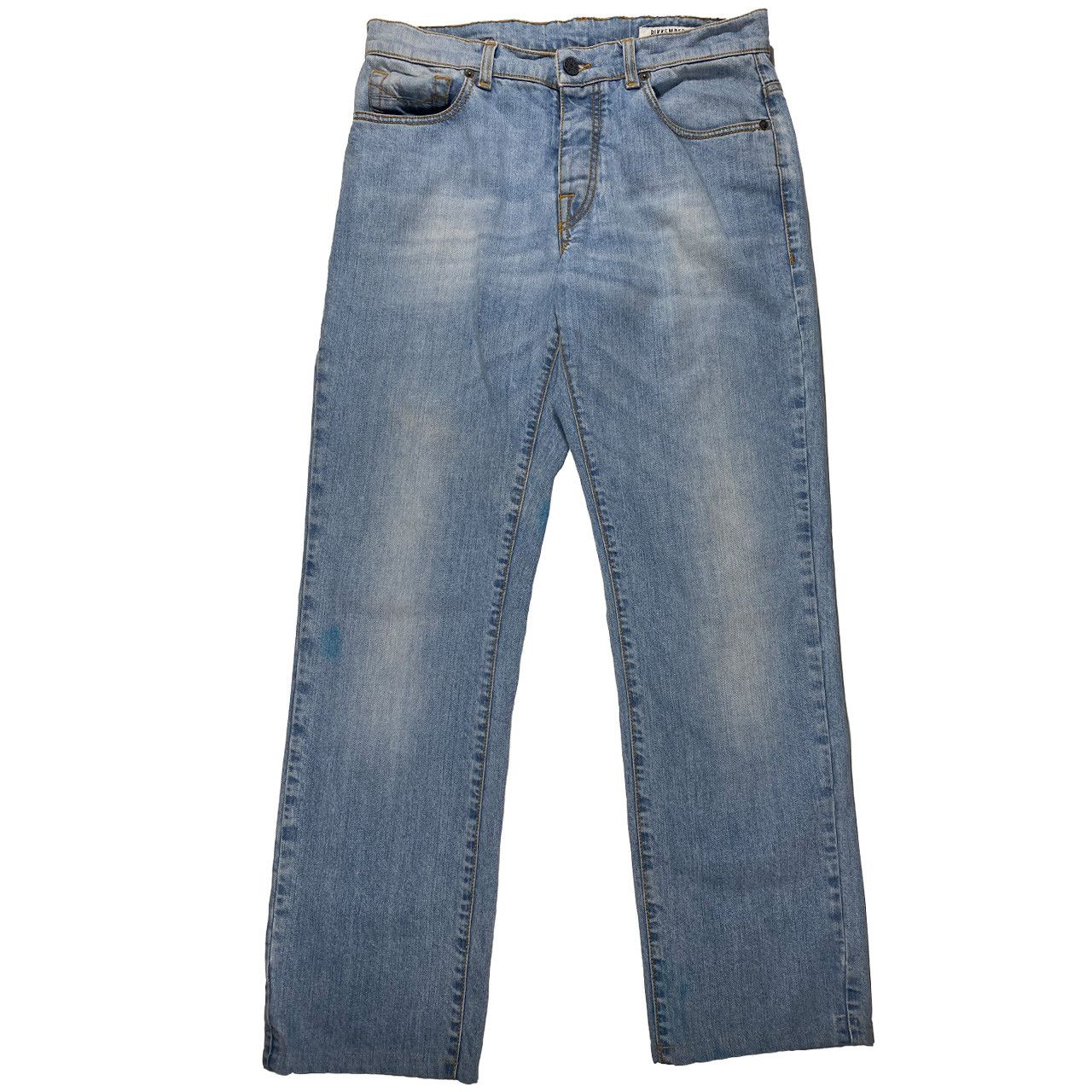Dirk Bikkembergs Dirk Bikkembergs Slim Straight Leg Light Wash Jeans 32x28 Size US 32 / EU 48 - 1 Thumbnail