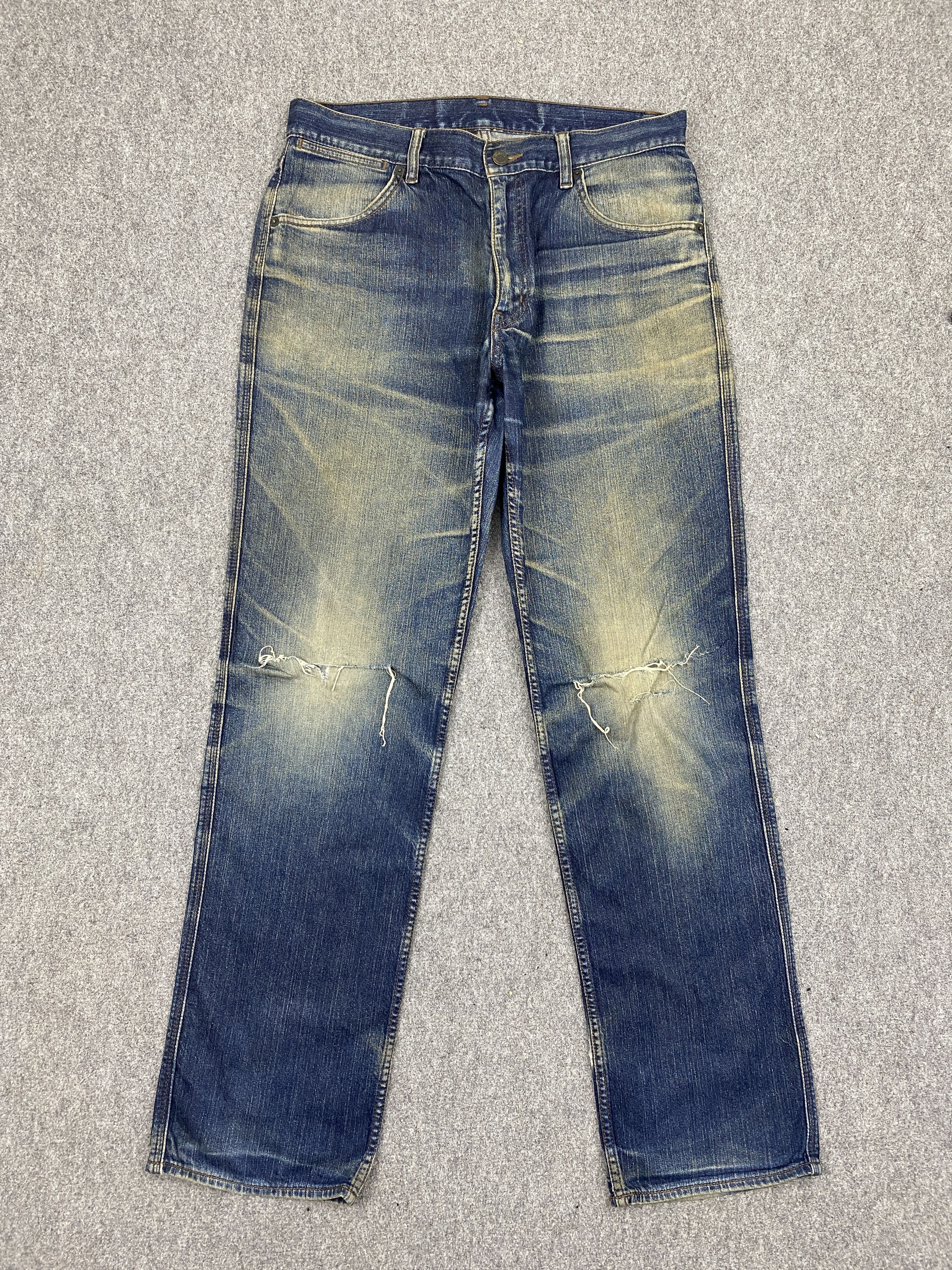 Japanese Brand Vintage Kent Jeans Distressed Japanese Denim DJ0008Z Size US 32 / EU 48 - 1 Thumbnail