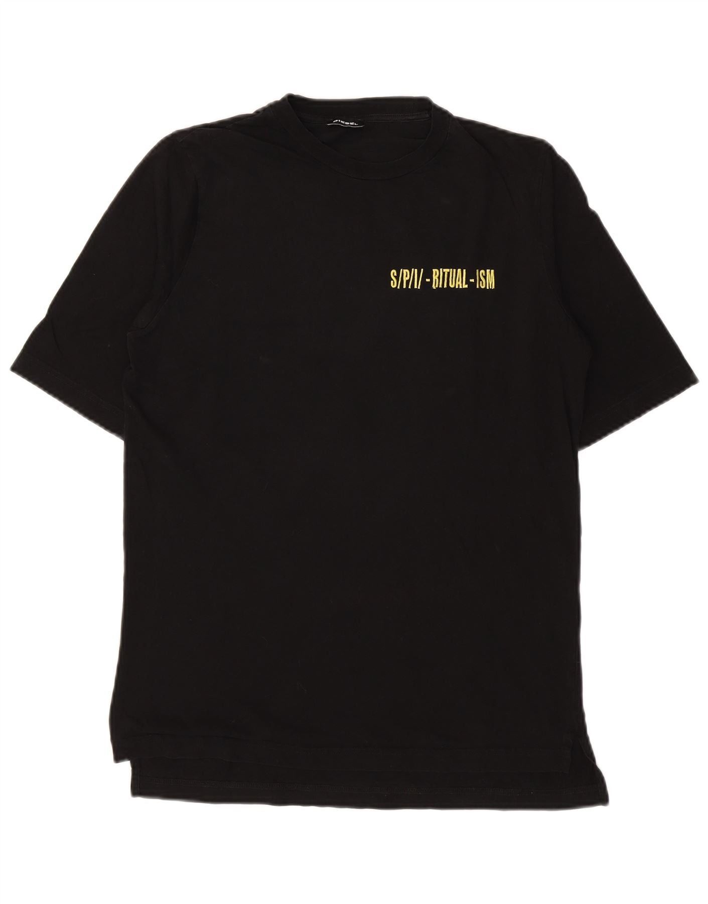 Diesel Mens Graphic T-Shirt Top Small Black Cotton Size US S / EU 44-46 / 1 - 1 Thumbnail