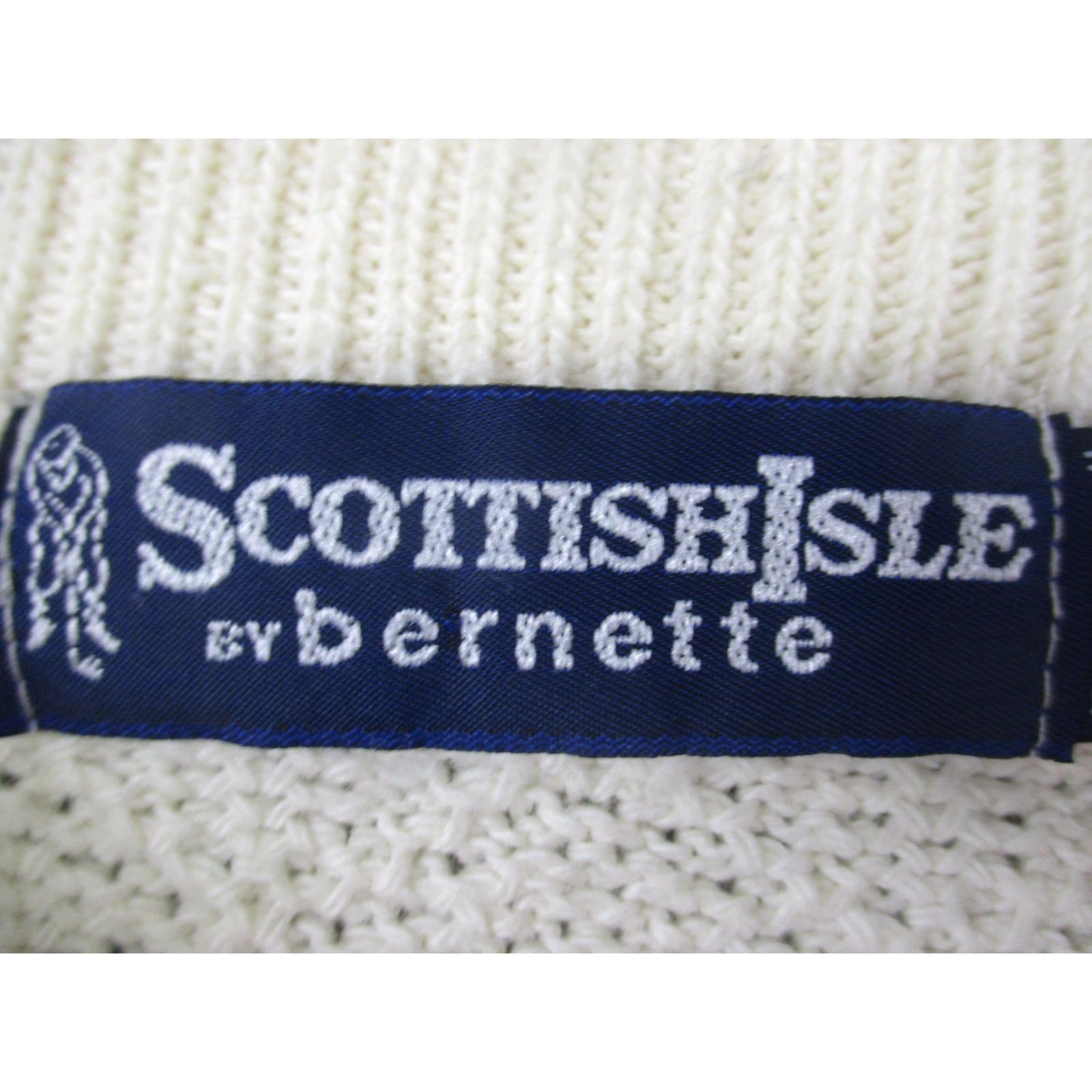 Vintage VINTAGE Scottish Isle Sweater Mens L White Golf Graphic Cotton Crewneck USA Size US L / EU 52-54 / 3 - 3 Thumbnail