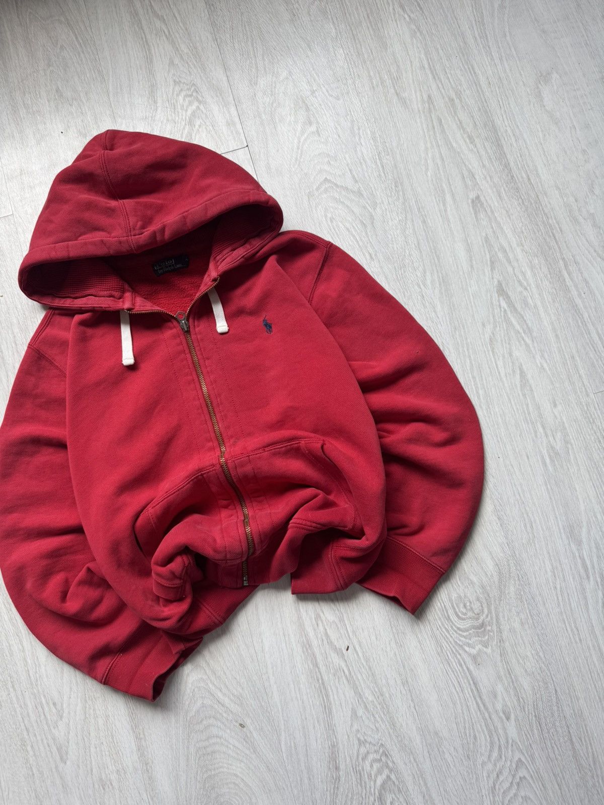 Polo Ralph Lauren Polo Ralph Lauren Red Zip Hoodie Vintage Stritvir Y2K Size US XL / EU 56 / 4 - 3 Thumbnail