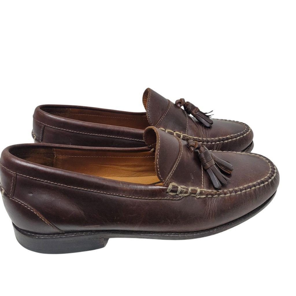 Johnston & Murphy Johnston and Murphy Dress 10 Tassel Leather Loafer #20-6236 Size US 10 / EU 43 - 3 Thumbnail